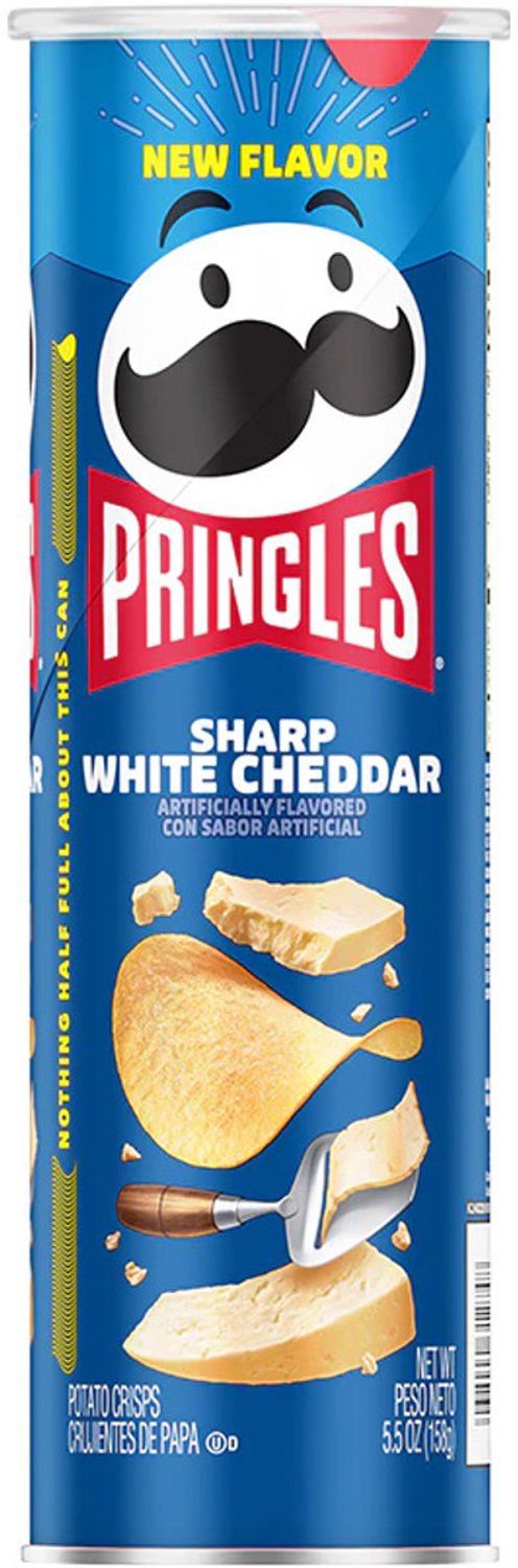 Pringles Sharp White Cheddar - Amerikaanse chips - 14 x 158 g