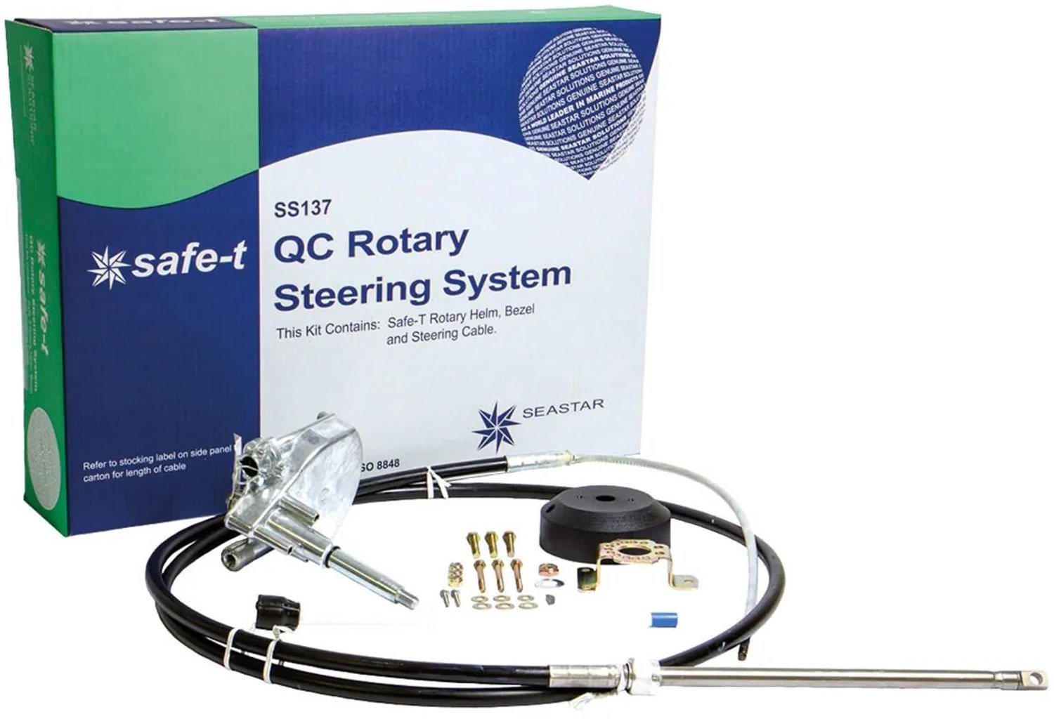 SeaStar Safe-T "QC" Stuursysteem met kabel 24' (7.32m)