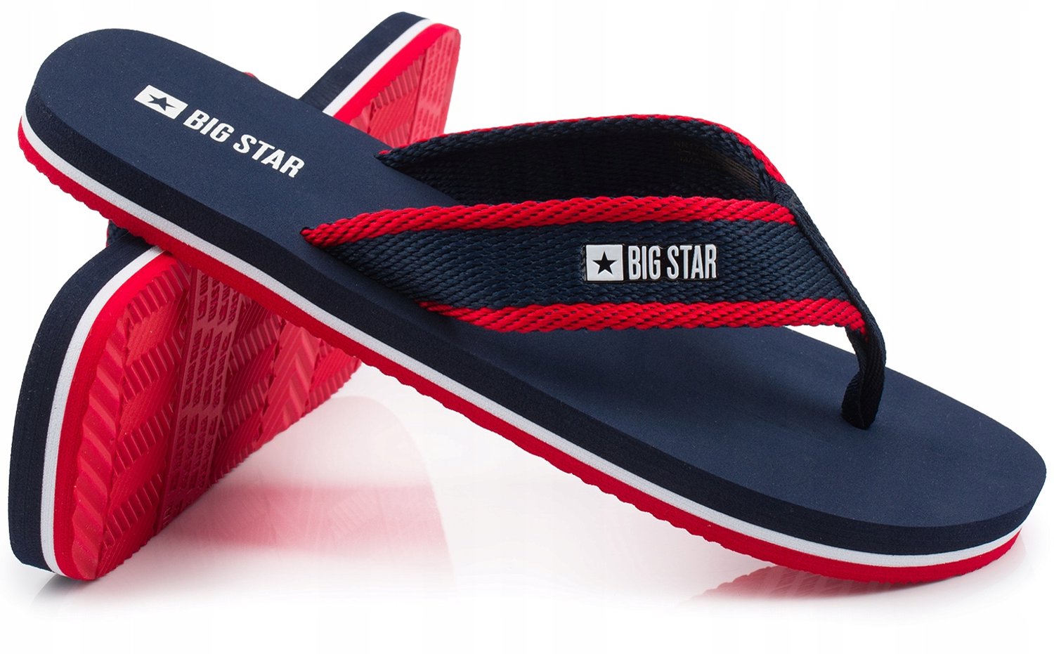 BIG STAR Heren Slippers Blauw Maat 42 - Casual & Strand