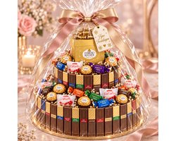 XXL Luxe Chocoladetaart met Merci, Ferrero Rocher & Raffaello – 30 cm
