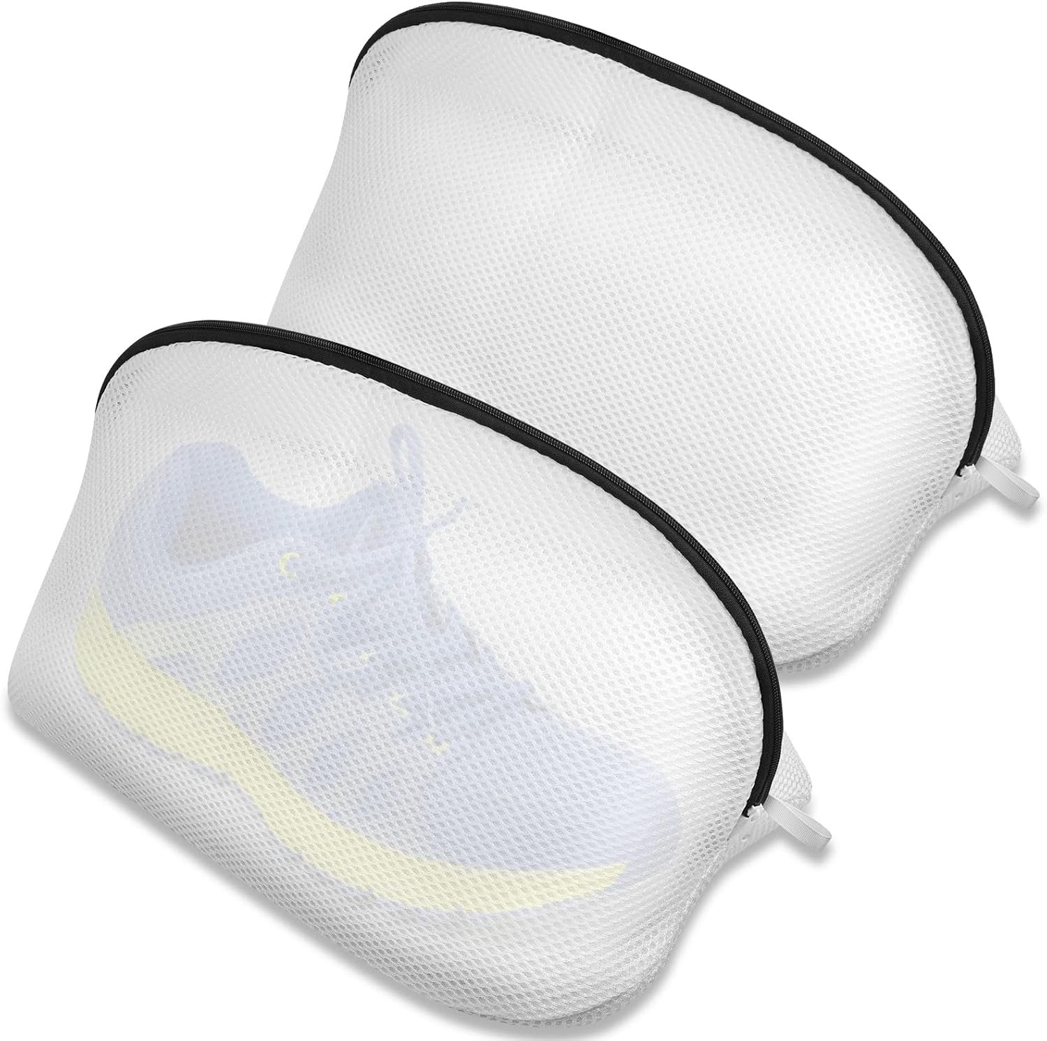 Waszak voor Schoenen - Wasmachine Waszakken met Rits voor Sneakers - Fijnmazig en Ademend Polyester - 42x24x24 cm - 2 stuks