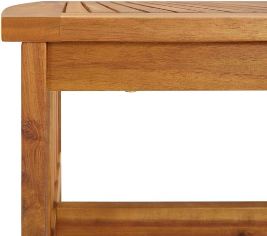 Salontafel bijzettafel woonkamertafel koffietafel houten tafel voor slaapkamer, woonkamer 102x50x43 cm massief acacia — afbeelding 3