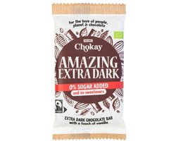 Chokay Amazing Extra Dark Chocolate Bar 70GR