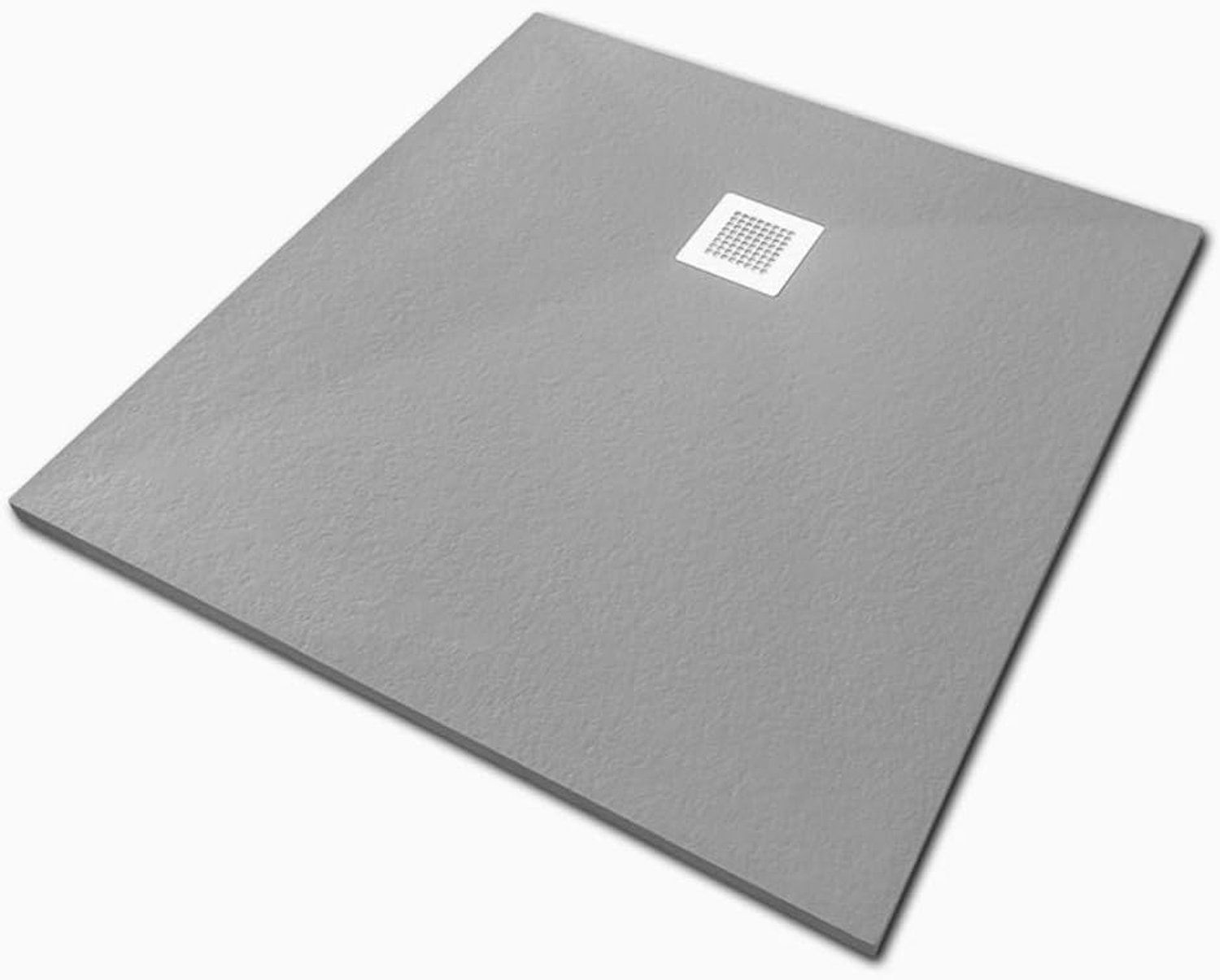 Composietsteen Douchevloer 90x90x3cm Grijs