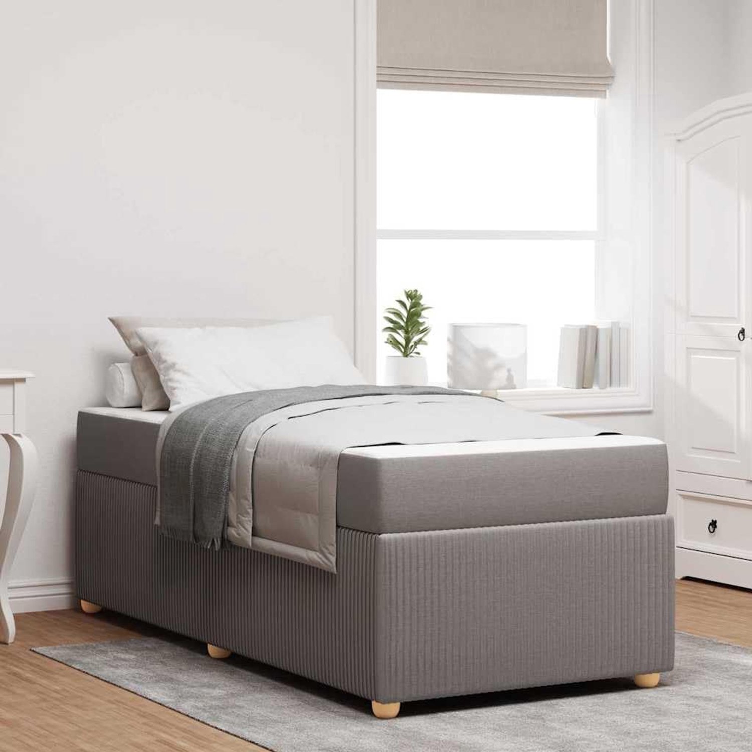 Schuim Bedframe Modern Minimalistisch Taupe 100 x 200 cm