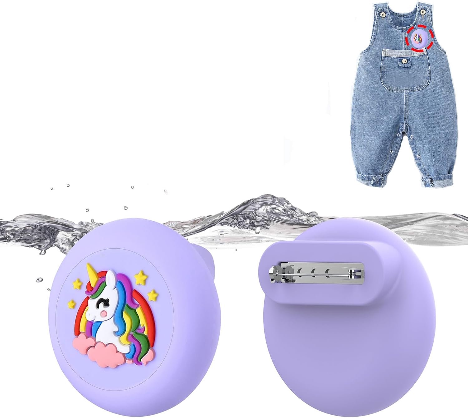 Verborgen voor Airtag, GPS-tracker-houder, hanger, case, cover, kleding, schoenzool, Airtec voor kinderen, ouderen, huisdieren, rugzak, bagage (3D-eenhoorn)