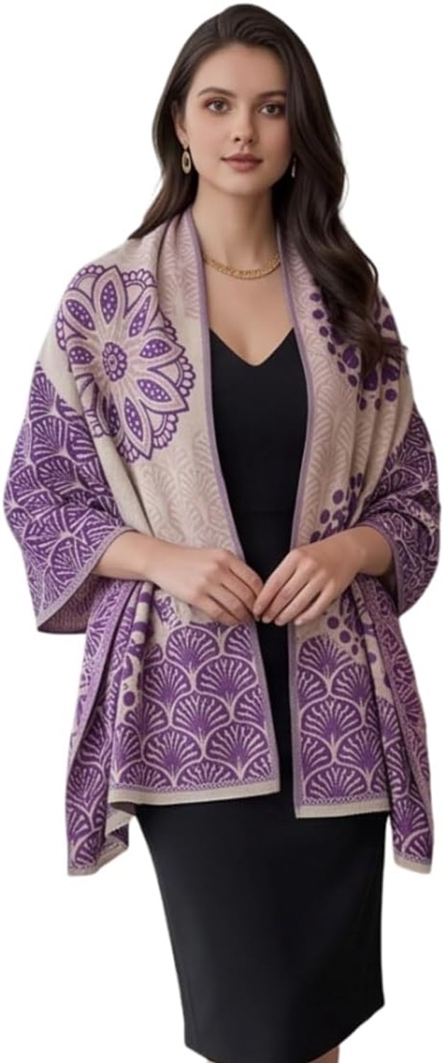 Sjaal voor dames, extra soepel, zacht, dun, 185 x 65 cm, kasjmiersjaal, grijs, beige, klassiek, vintage, dames, winter, lente