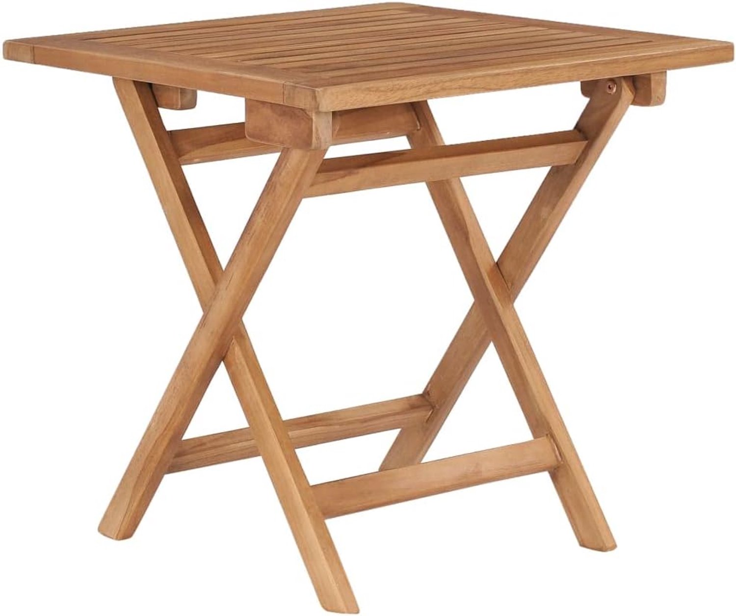 Tuintafel 45 x 45 x 45 cm teak massief hout tuin terras eettafel campingtafel partytafel geschikt voor balkons, terrassen, dekken