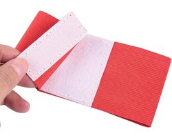 Captains Armband, Outdoor Teamsport Groepen Voetbal Armbanden Verstelbare Player Bands, Verstelbare Elastische Captains Arm Bands voor Jeugd en Volwassenen, Kinderen(rood)