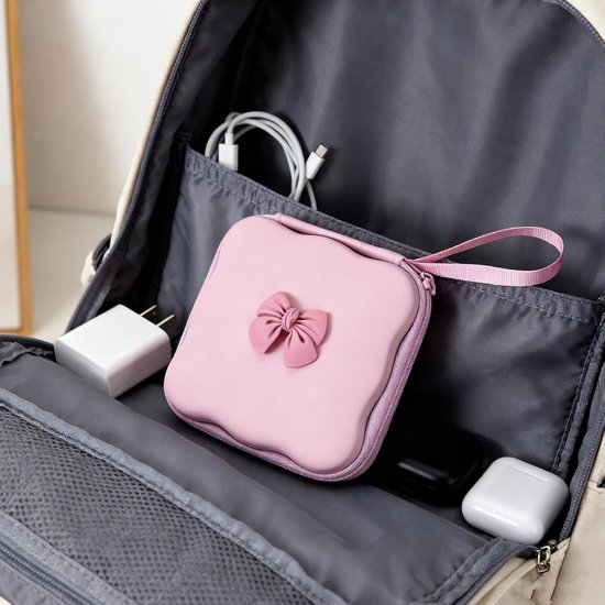 2 Stuks Waterdichte Harde Oordopjes Etui met Interne Scheiding Compacte Draadloze Hoofdtelefoon Organizer voor Reizen Zakformaat Accessoireopslag voor Zakenreizigers — afbeelding 3