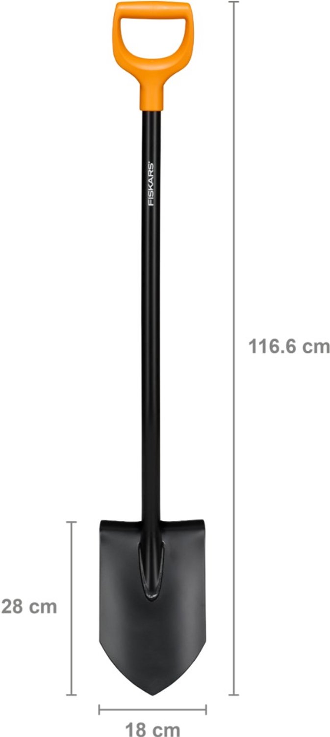 Fiskars Bêche Largeur de travail 180 mm Poignée en D