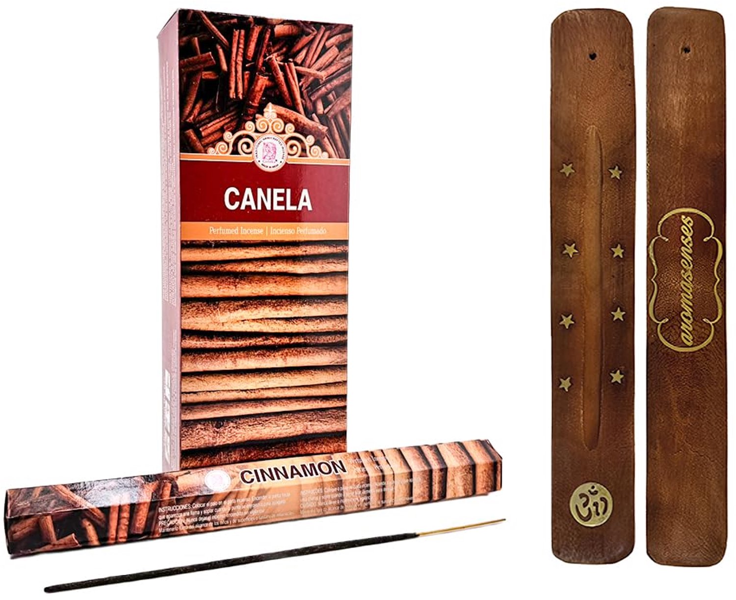Kaneel Wierook met Incense Houder - 120 Sticks