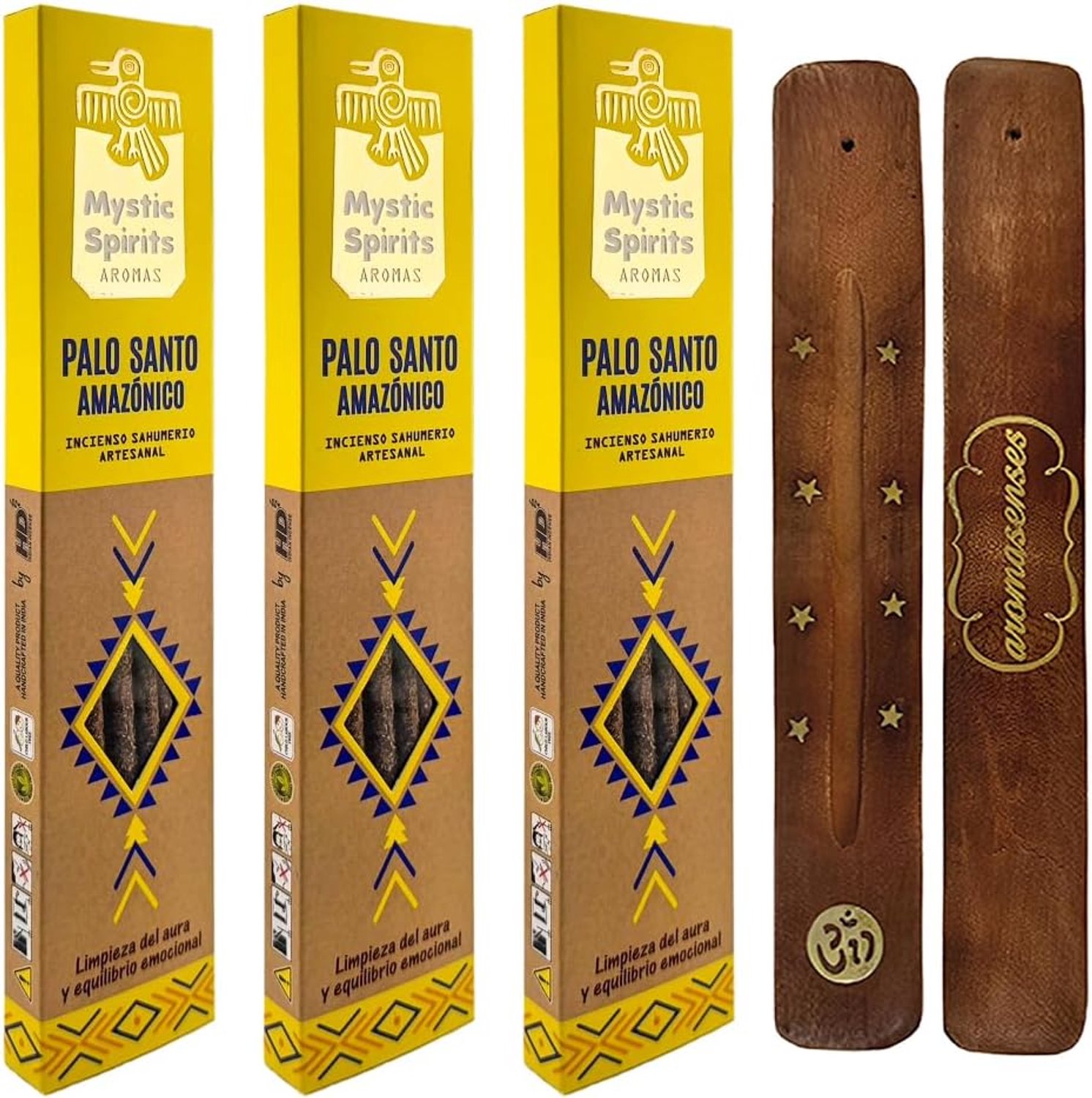 Wierookstokjes pack van 3 - Mystic Spirits Palo Santo - handgemaakt - reiniging en energie - ServiceTopper