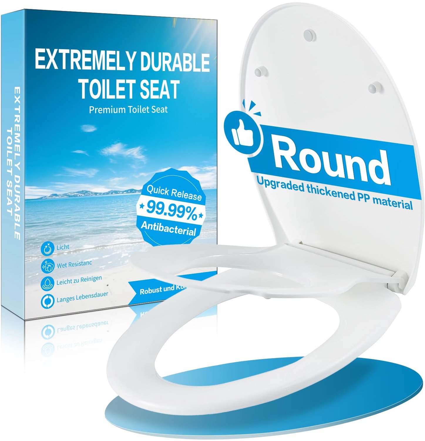 Toiletbril met Kindertoiletbril en Antibacterieel Ontwerp