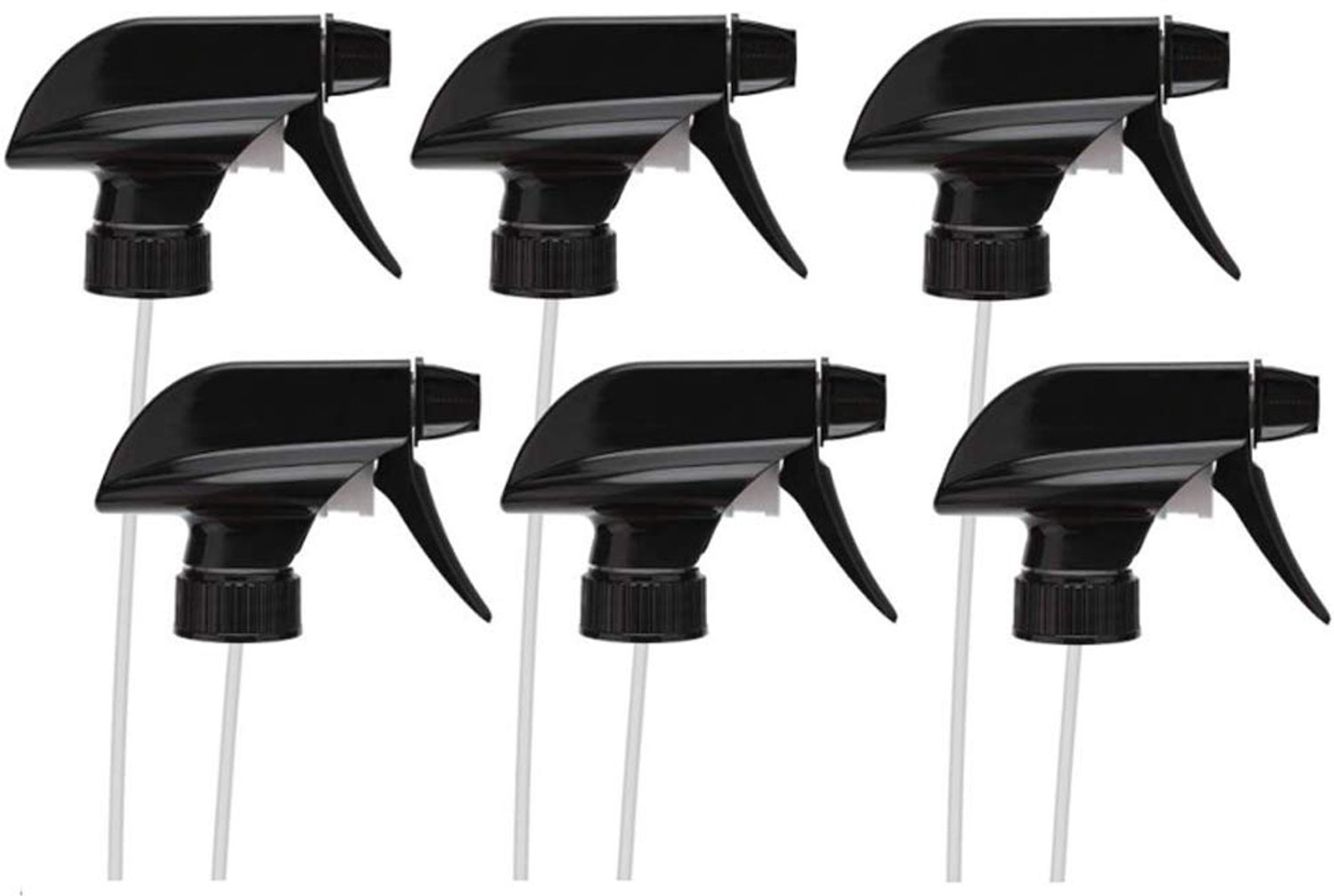Sproeier Heavy Duty - Vervangingsnozzle - Trigger Sproeier - 6 Stuks - Compatibel met Boston Flessen - 28-400 Nek - Spuitkop