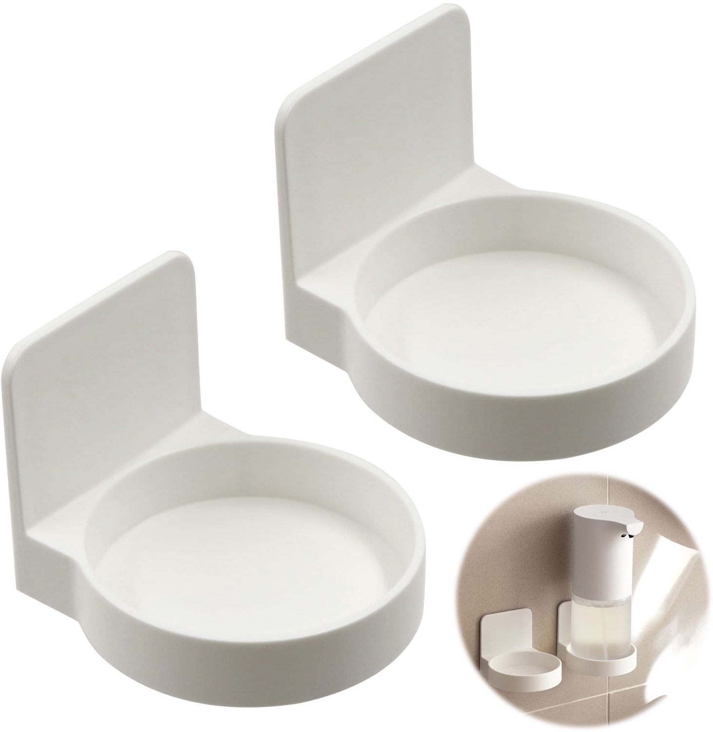 Wandgemonteerde Douchegelhouder, Set van 2