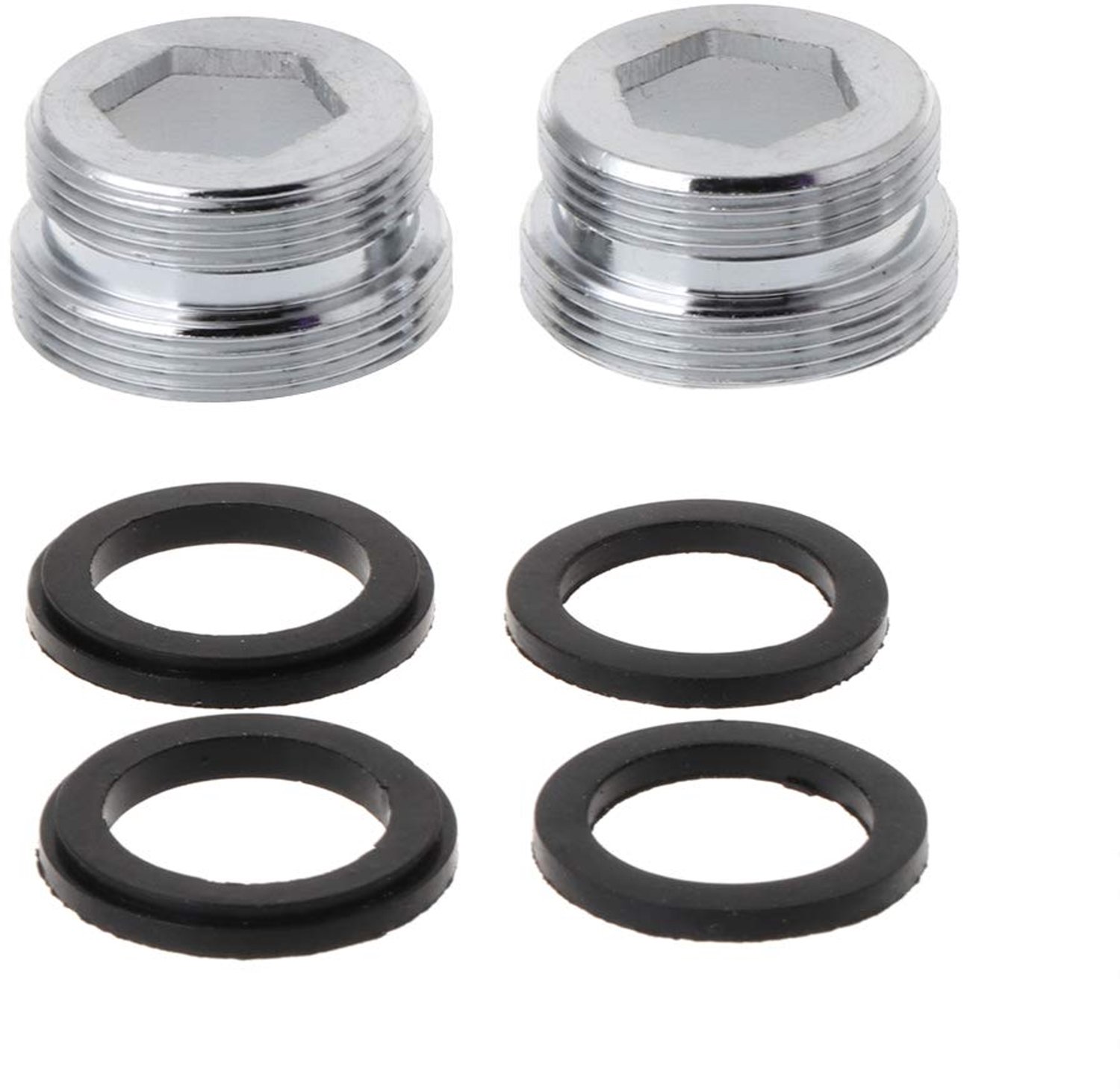 Set van 2 M22 naar M24 Kraanadapters voor Badkamer