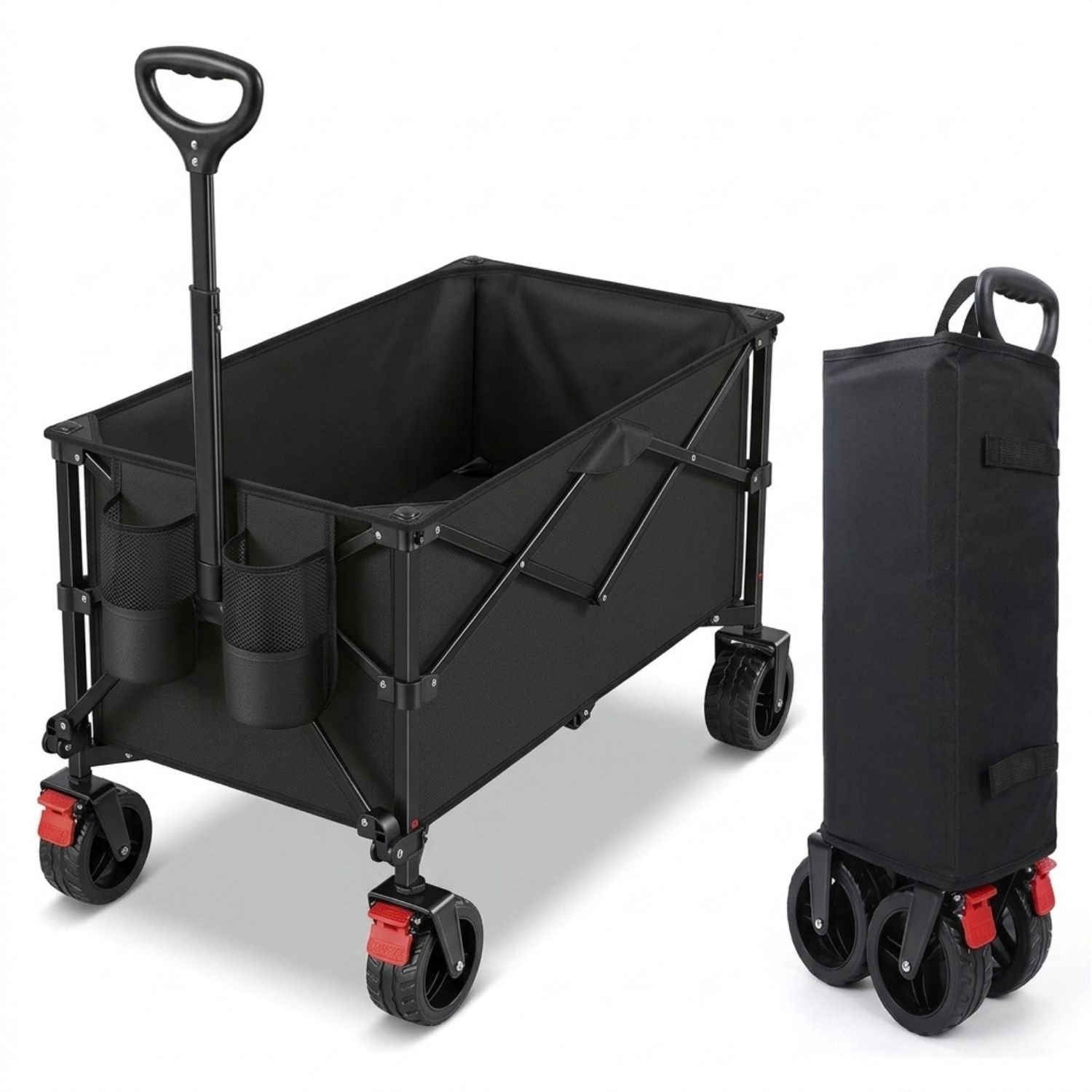 Vantivo® Bolderkar Opvouwbaar Luchtbanden - Strandwagen - Bolderwagen - Tuintransport