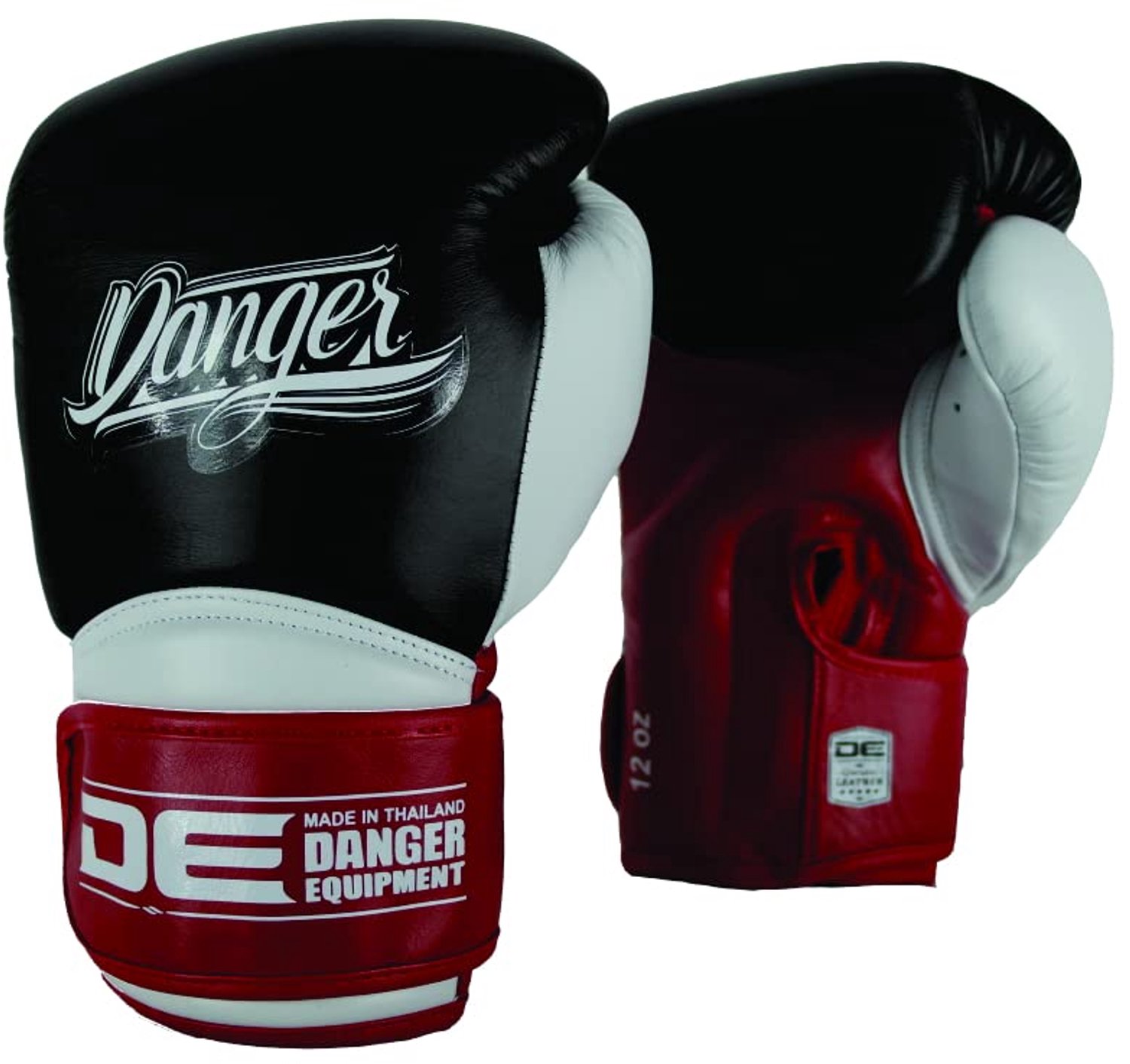 Bokshandschoenen Leer Rocket 5.0 - Zwart/Rood/Wit (12OZ)