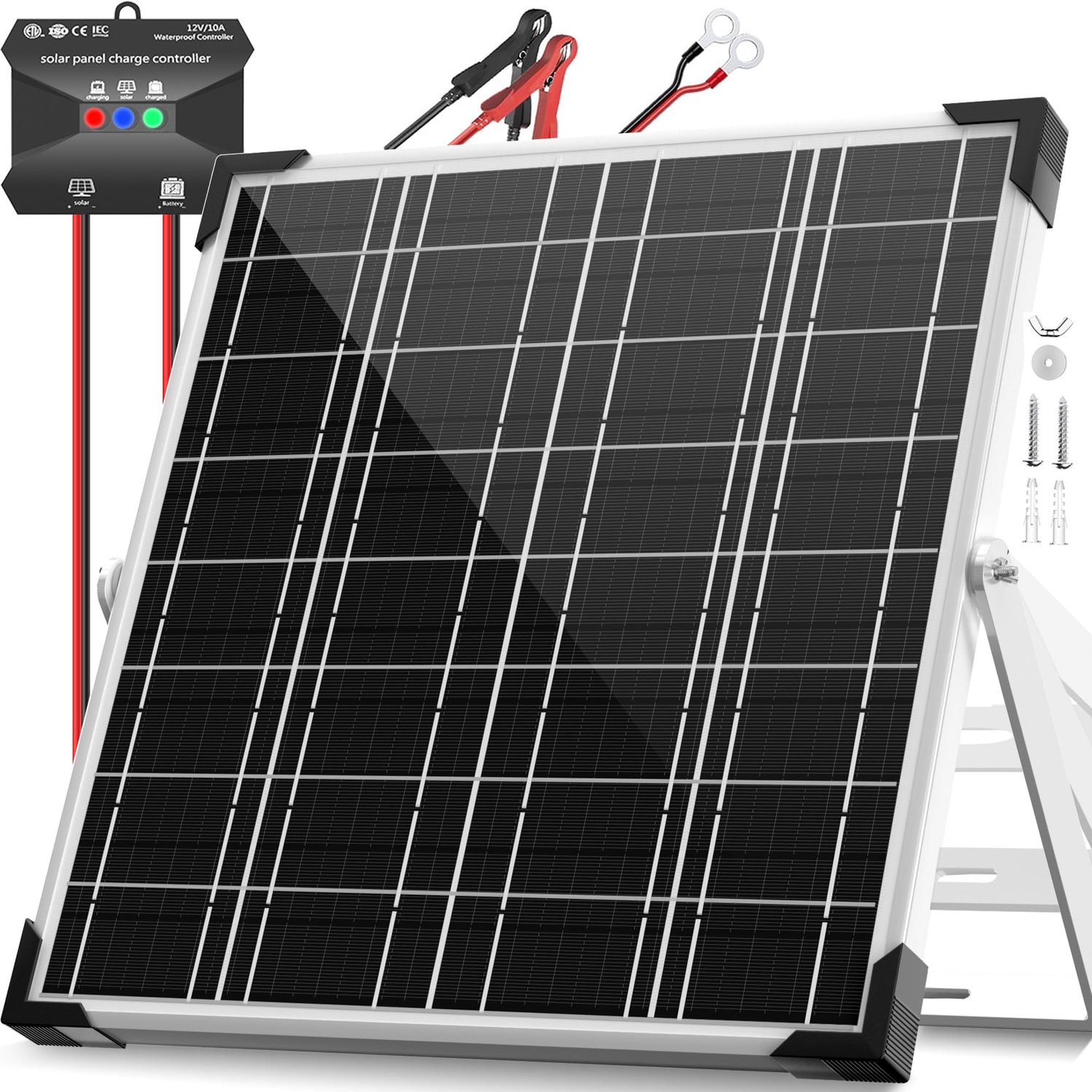 20W 12V Zonnepaneel Kit met MPPT Laadcontroller