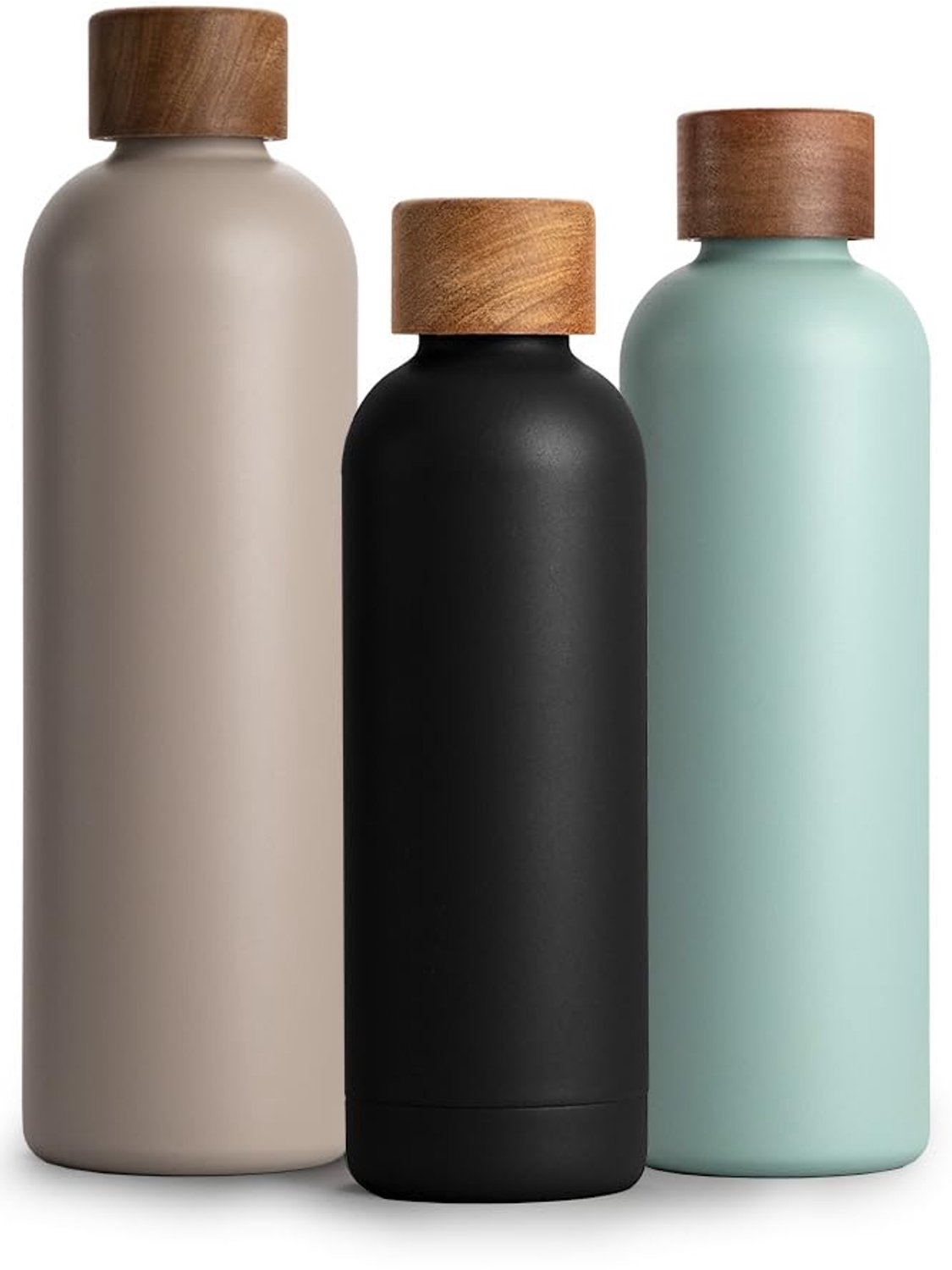RVS Thermosfles 500 ml met Acaciahouten Deksel