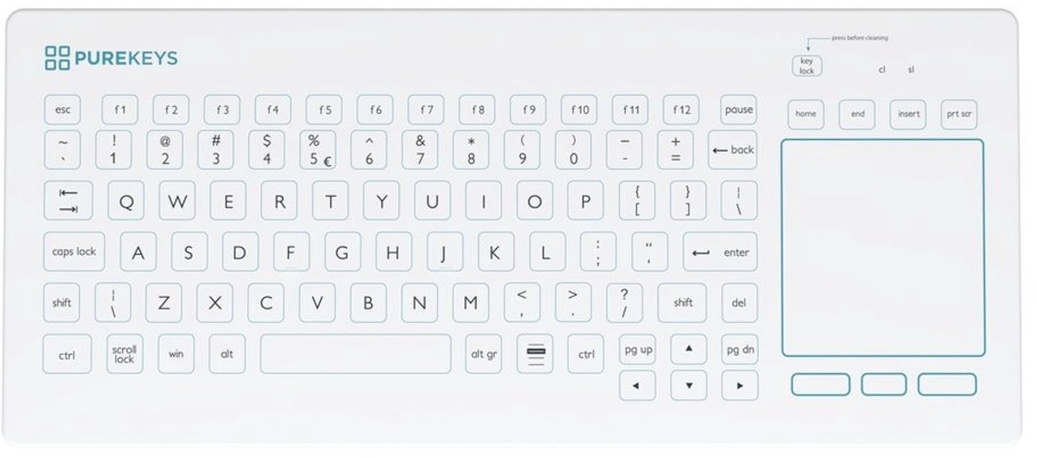 Medisch Toetsenbord met Touchpad en USB-aansluiting