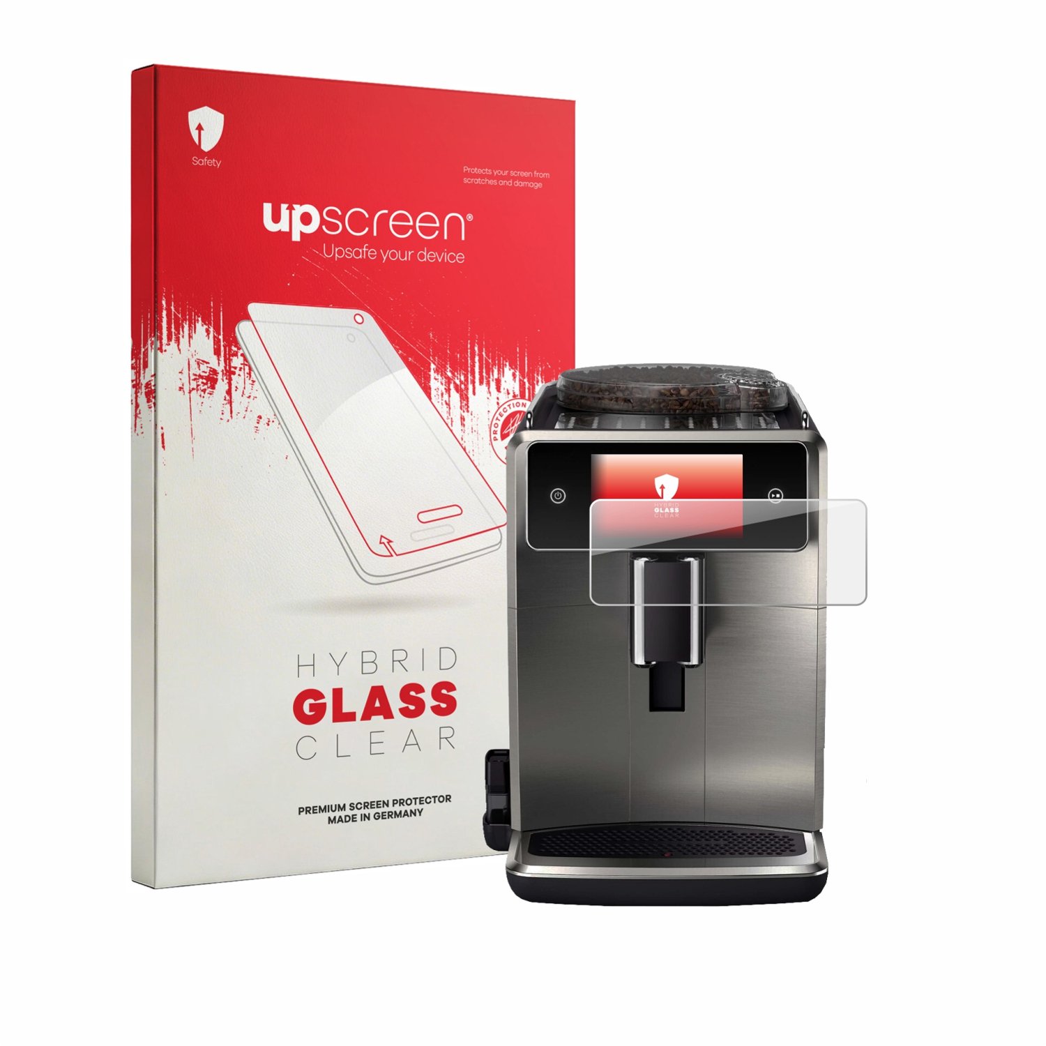 upscreen - Screenprotector voor Saeco Xelsis Deluxe - Folie Beschermfolie Beschermglas transparant