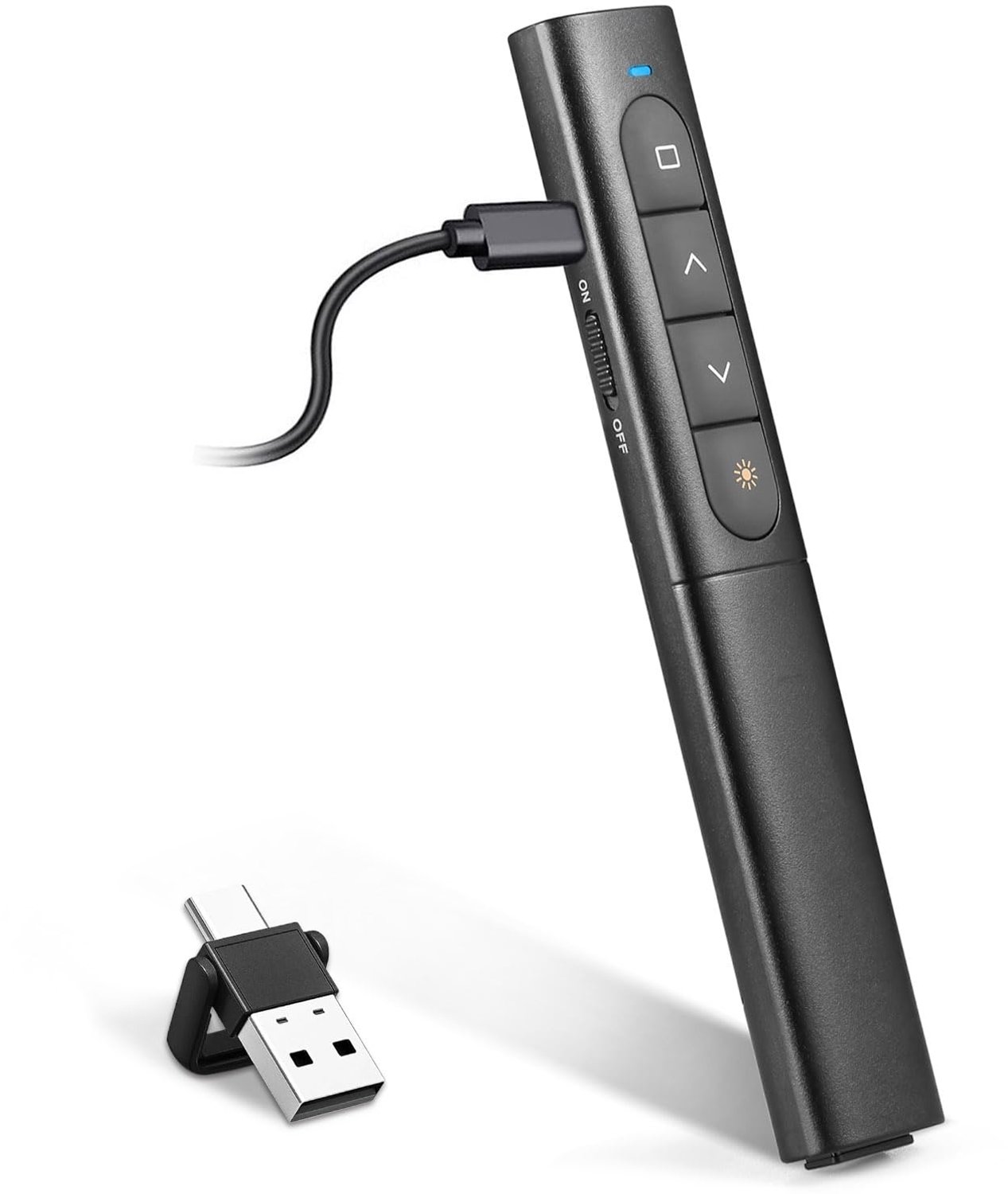 USB/Type-C Draadloze Presenter - Oplaadbare Powerpoint Clicker