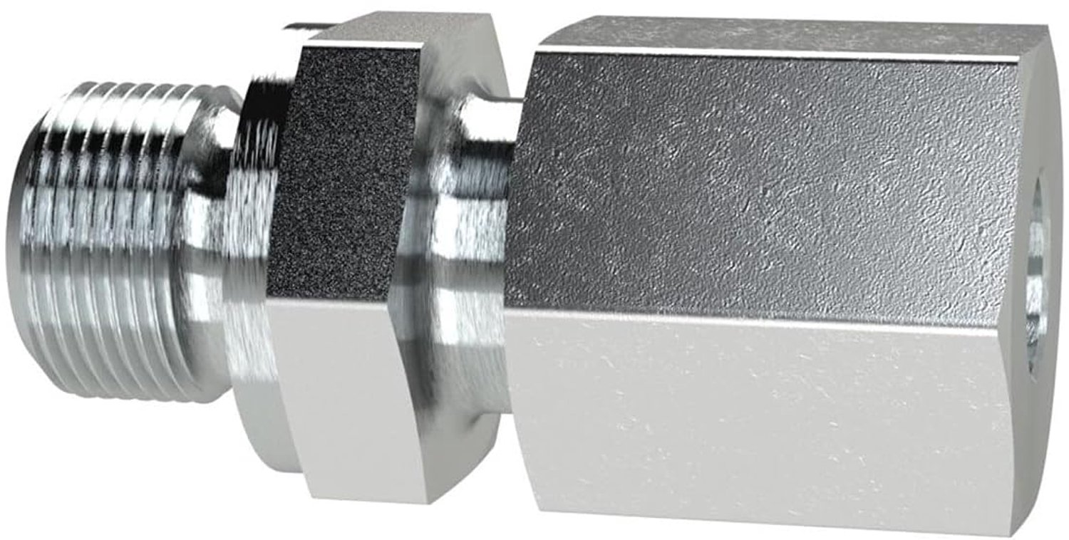 Rechte schroefverbinding M12 x 1,5 - verzinkt staal - PN max. 630 bar - robuust en betrouwbaar - ServiceTopper