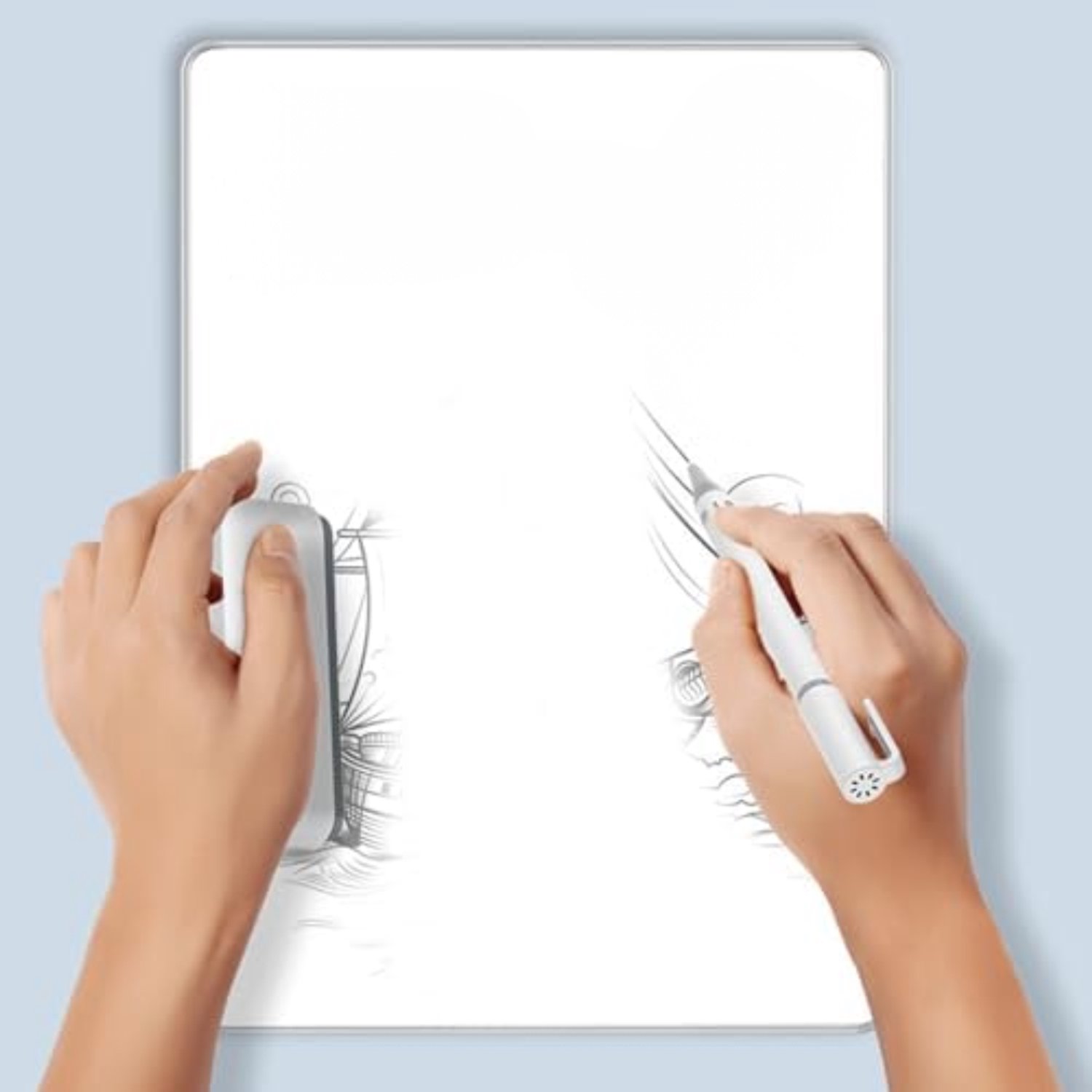 Vantivo® Digitaal Notitieblok - Paper Tablet - Schrijftablet voor Volwassenen - Wit