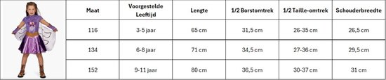 K3 - Verkleedjurk - Superhelden - Met armstukken en afneembare cape - Maat 3 tot 5 jaar - Maat 116 - Beschikbaar in 3 verschillende maten — cadeau in Spellen & Speelgoed - foto 2