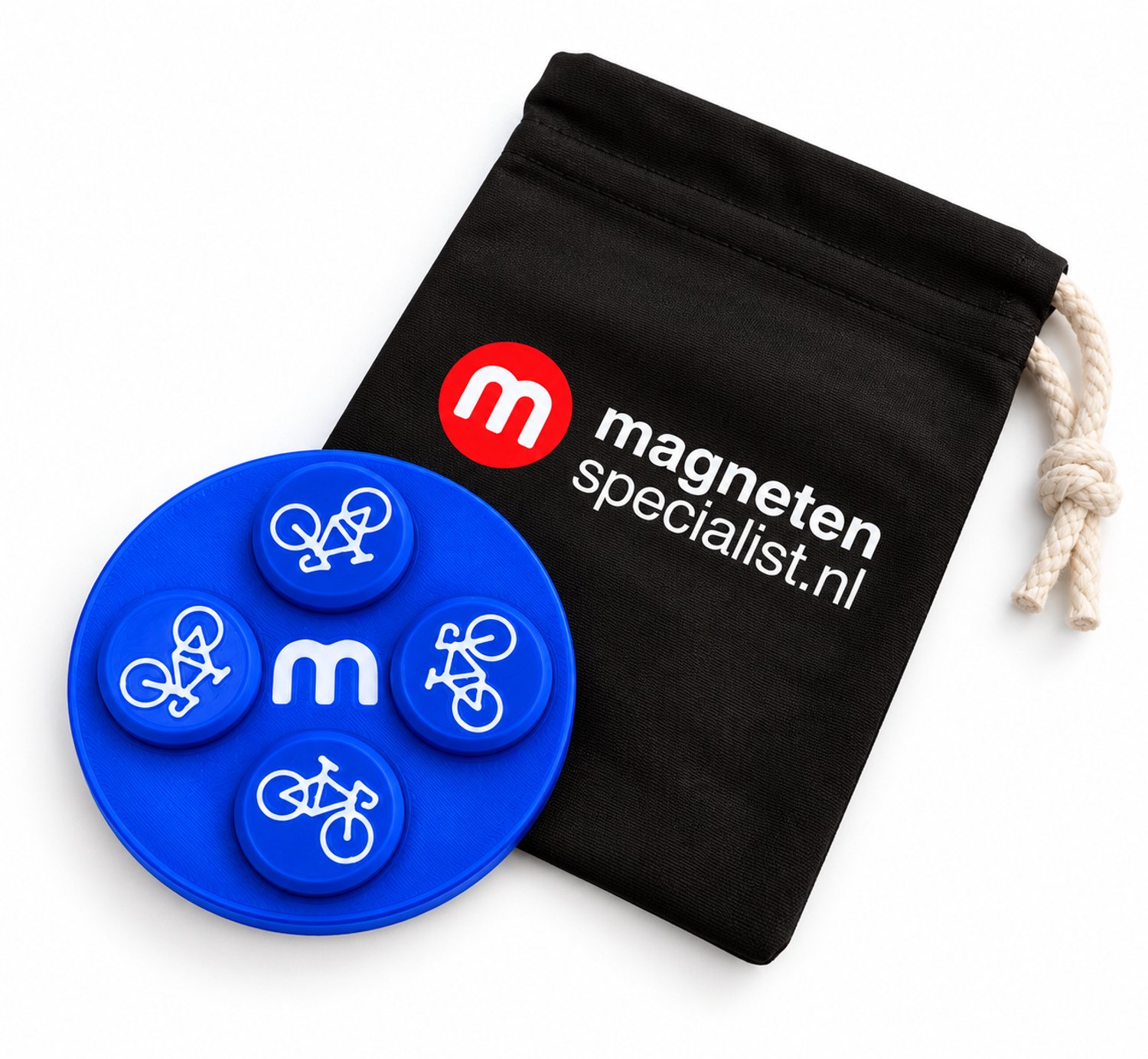 Startnummer Magneten Wielrennen – Donkerblauw – Set van 8