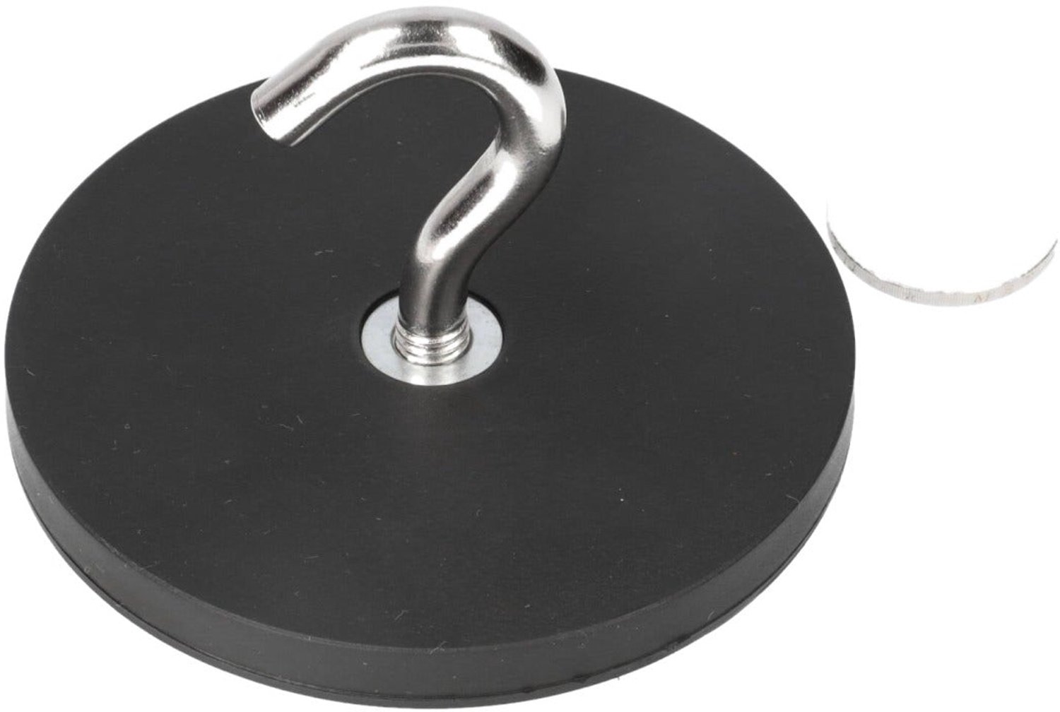 Neodymium Haakmagneet Ø88 x 8 mm N40 stalen pot rubber ommanteld M8