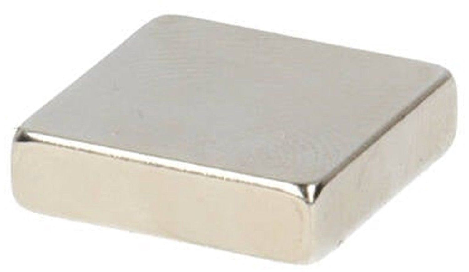 Neodymium Blokmagneet 15 x 15 x 4 mm N45 NiCuNi – 8 stuks