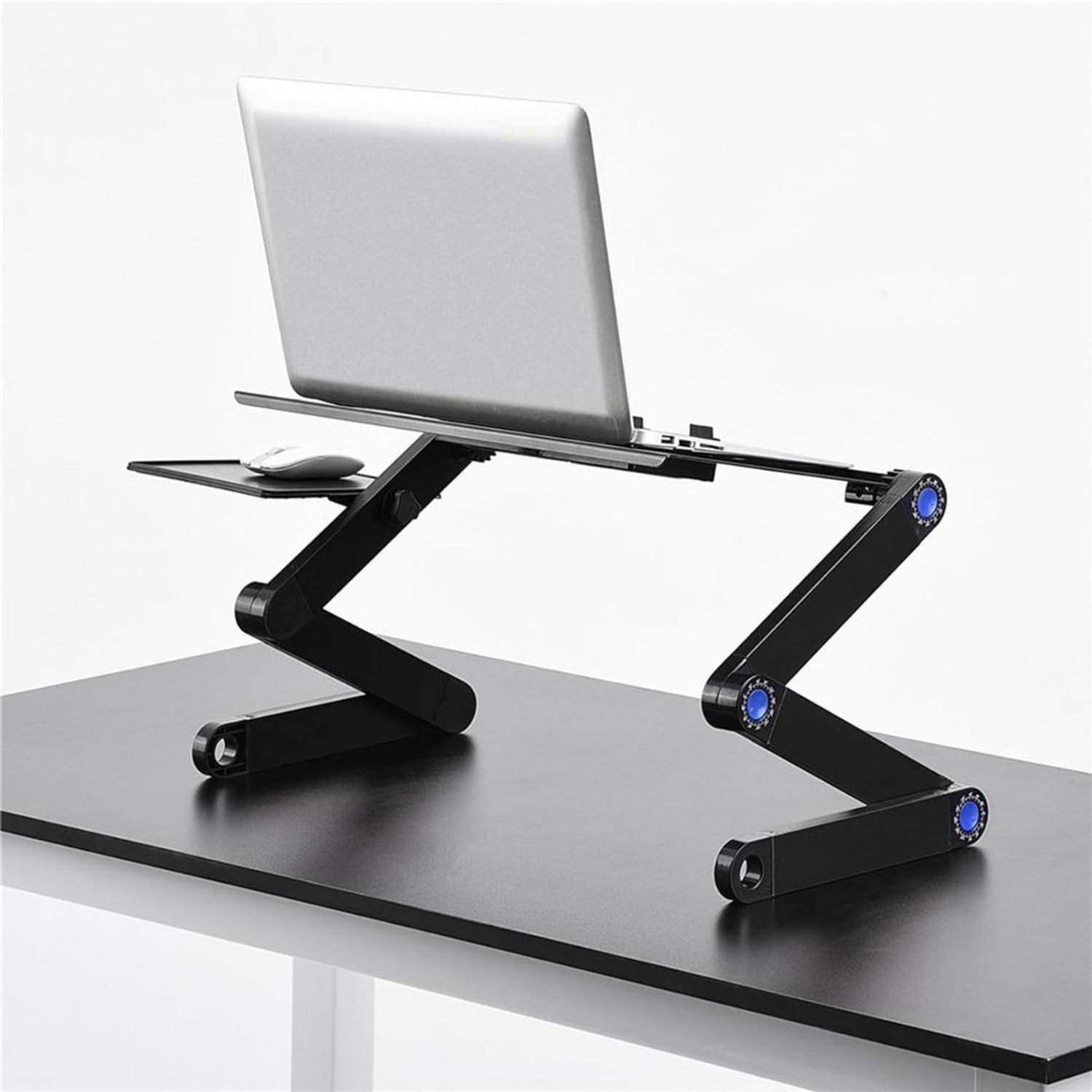 Vantivo® Laptop Cooler - Laptop Stand - Laptop Verhoging - Standaard - Cooling Pad - 2 Benen - Zwart