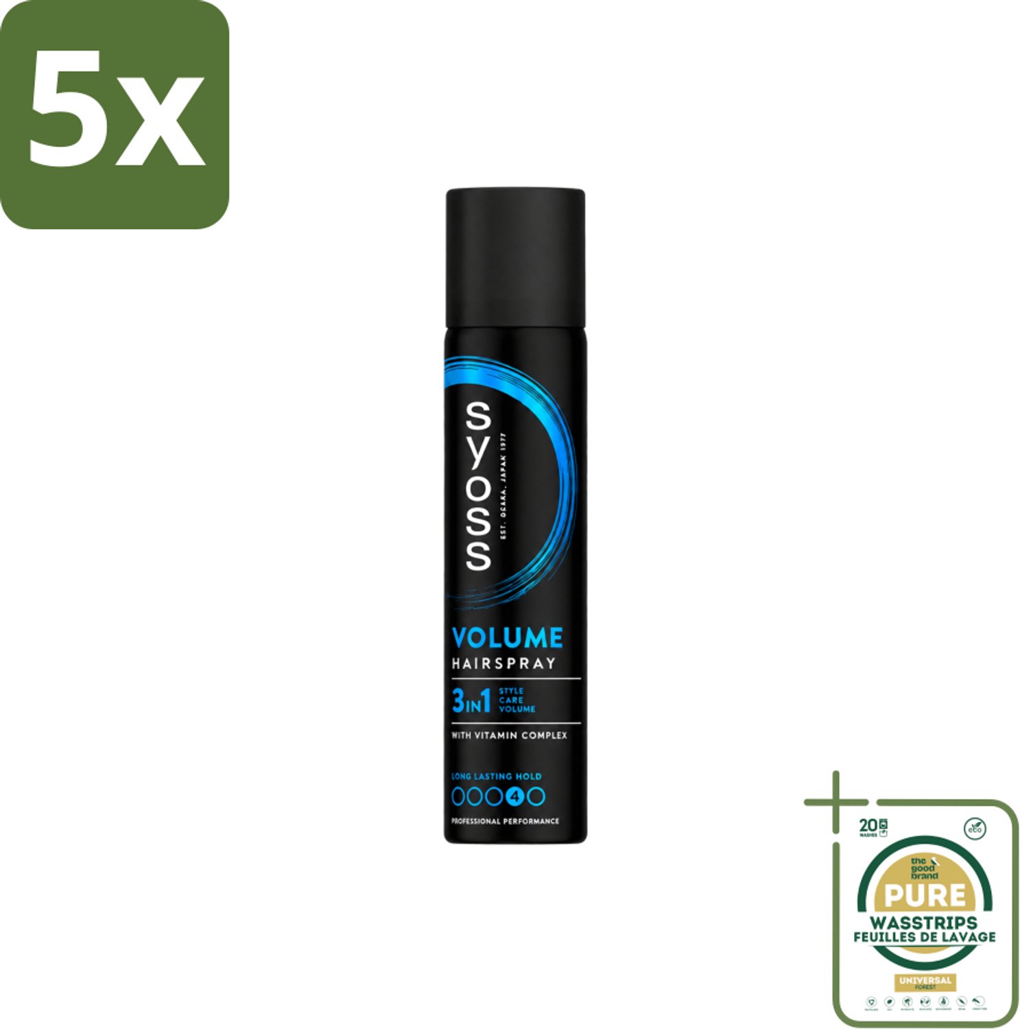 5 x Syoss - Haarspray - Volume Lift - 75 milliliter - Wasstrips - Koffiezetapparaat - Koffiezetapparaat - Koffiezetapparaat
