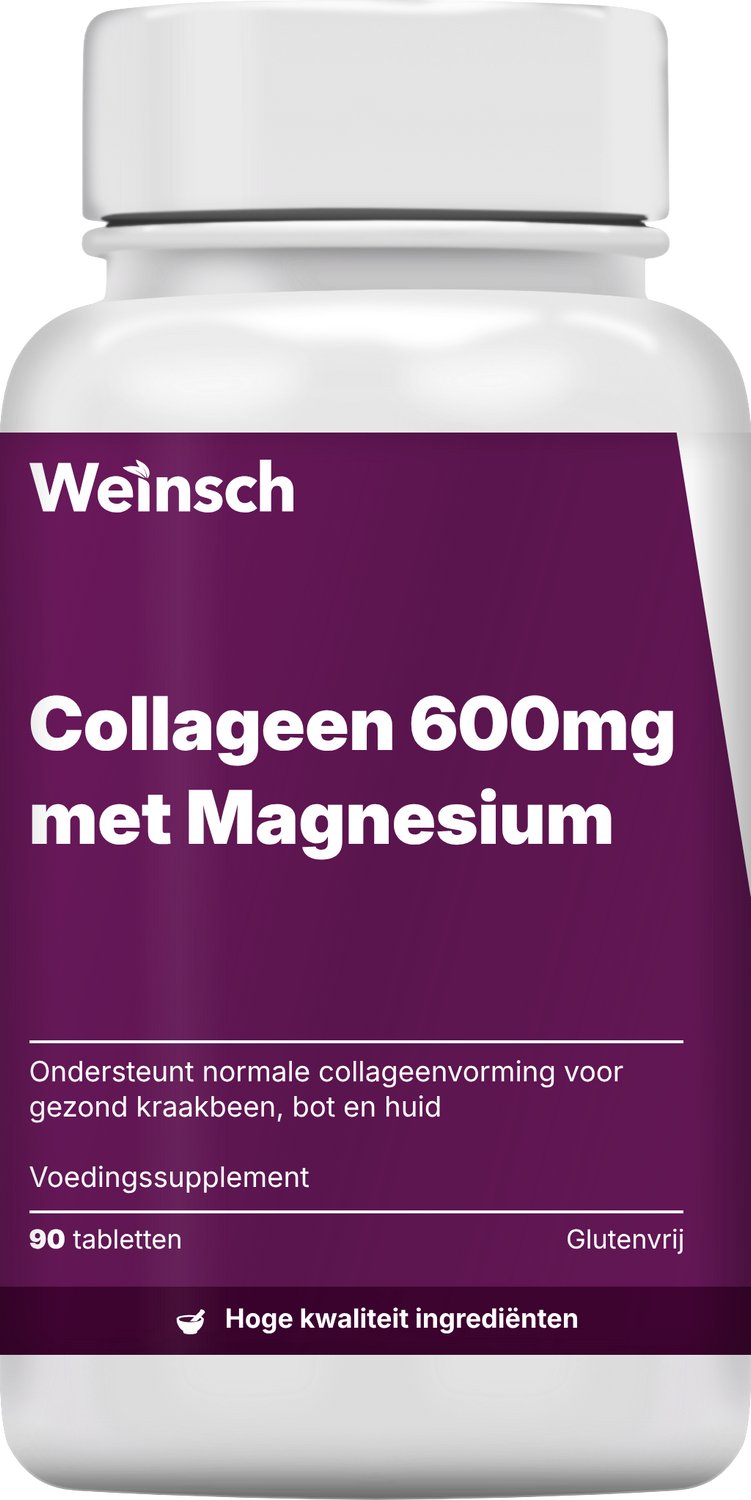 Weinsch Collageen 600mg met Magnesium | 880mg | 90 tabletten