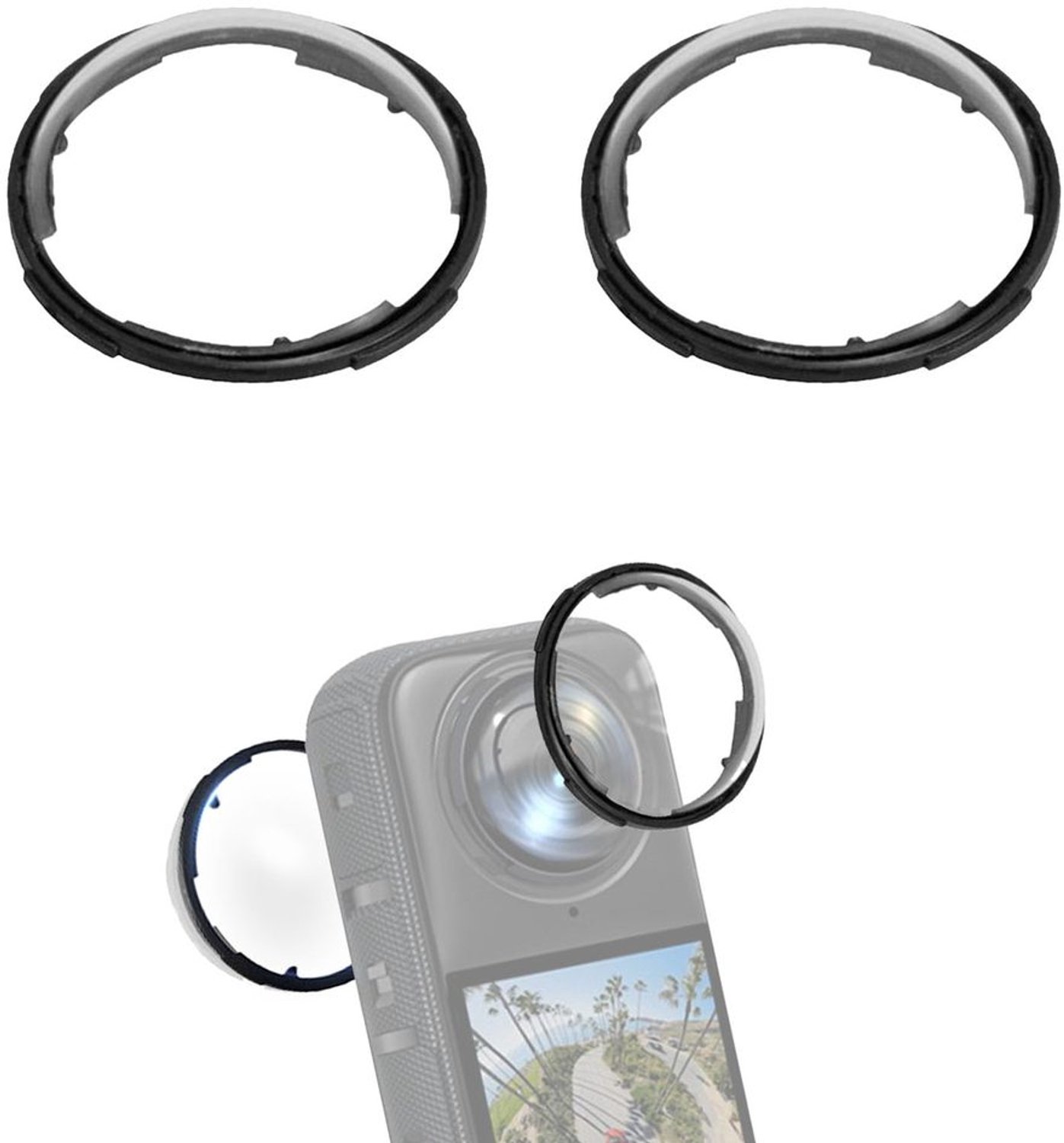 Lensbescherming Premium - Panoramakamera - Hoge resolutie - Waterdicht - Krasbestendig - Slijtvast - Polycarbonaat materiaal - Lensbeschermer