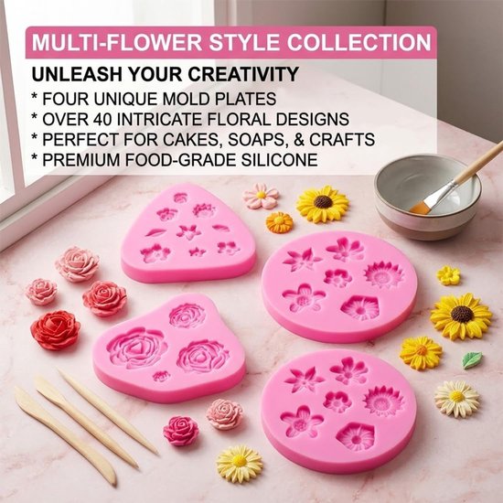3D siliconen zeepvorm, 5 stuks, taartvorm, chocoladevorm, doe-het-zelf handgemaakte zeepvorm, kaarsen, siliconen vormen, voor het zelf maken van muffin, brood, mousse, pudding — afbeelding 5