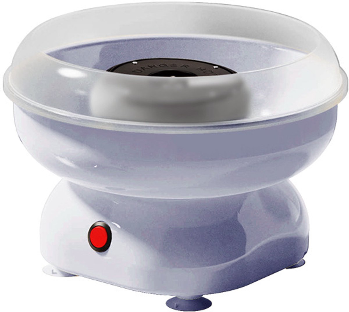 Elektrische suikerspinmachine 450W, 220-240V EU-stekker, 270mm grote opening, inclusief suikerlepel en 8 houten stokjes, suikerspin maker voor thuisfeestjes, kinderfeestjes en verjaardagen（Paars）