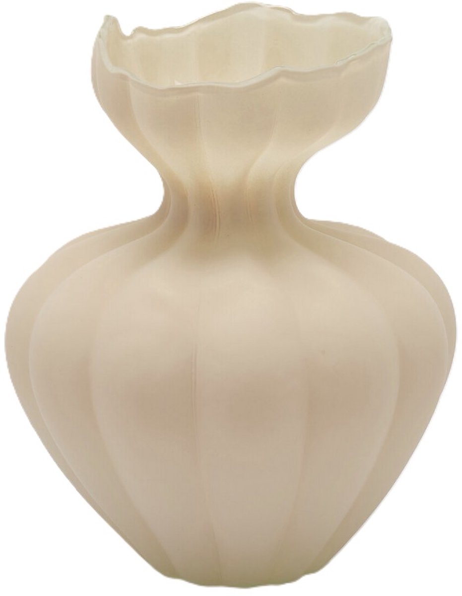 EDG - Vaas- Glas - wit - D26 x H32 cm