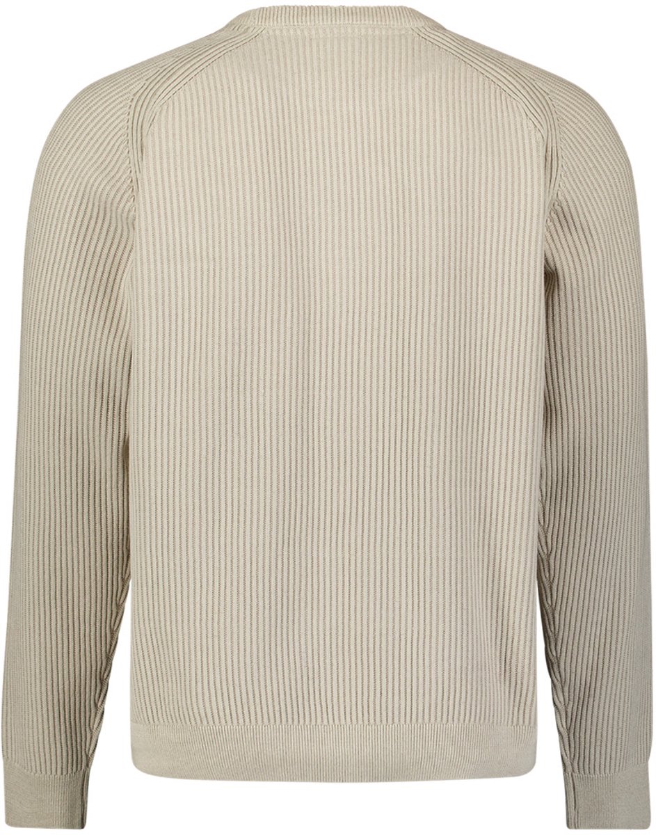Pullover met ronde hals en tuck stitch