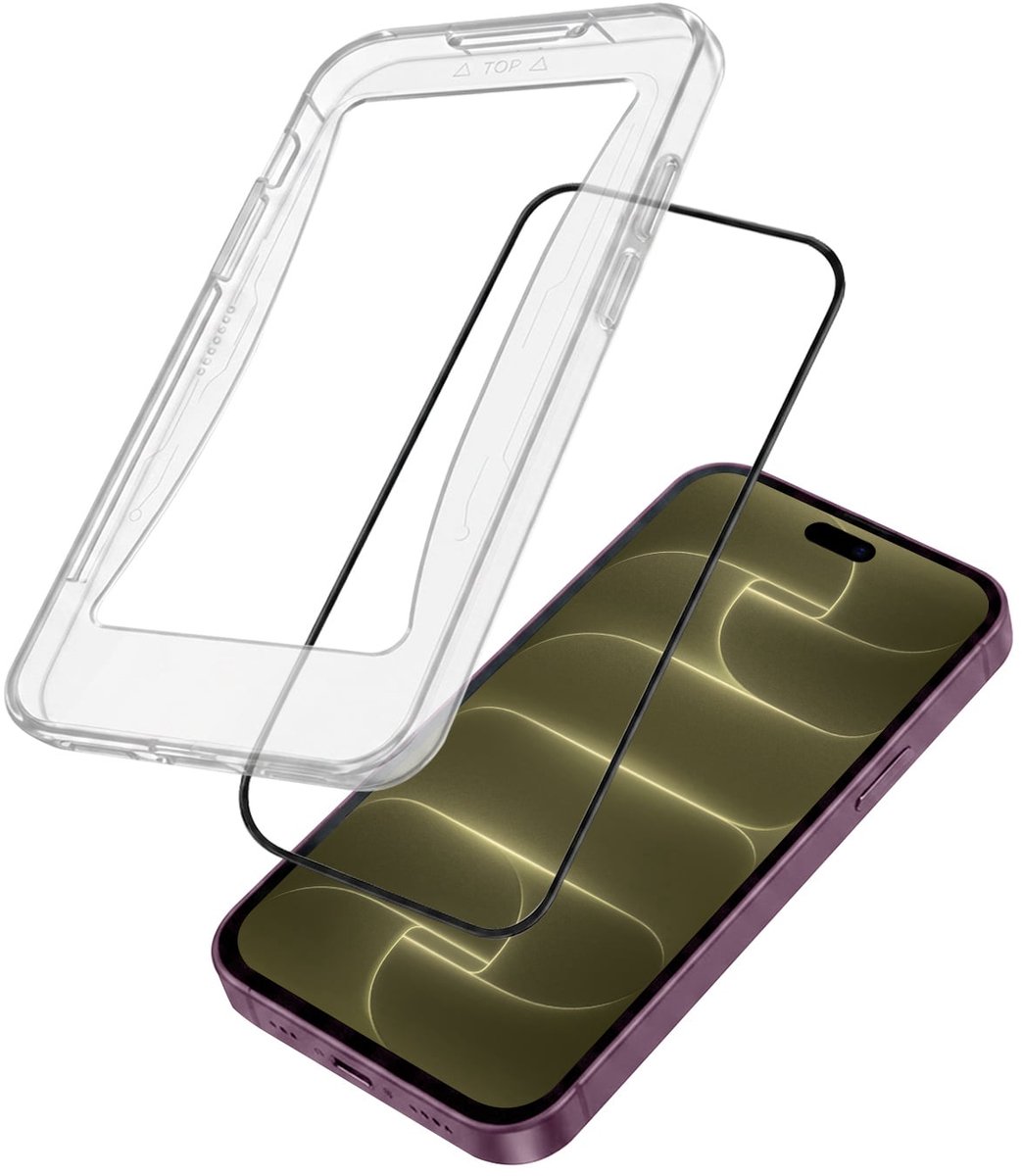 Screenprotector - Geschikt voor Apple iPhone 18 Pro - Met Installatie Kit - Gehard Glas - Beschermglas - Tempered Glass - Screen Protector