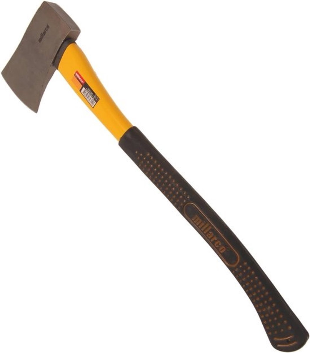 Kloofbijl 1000 g - Houtbijl Tuinbijl - Hout Kloven Tuinwerk - Glasvezel Handgreep - 60 cm - Zwart