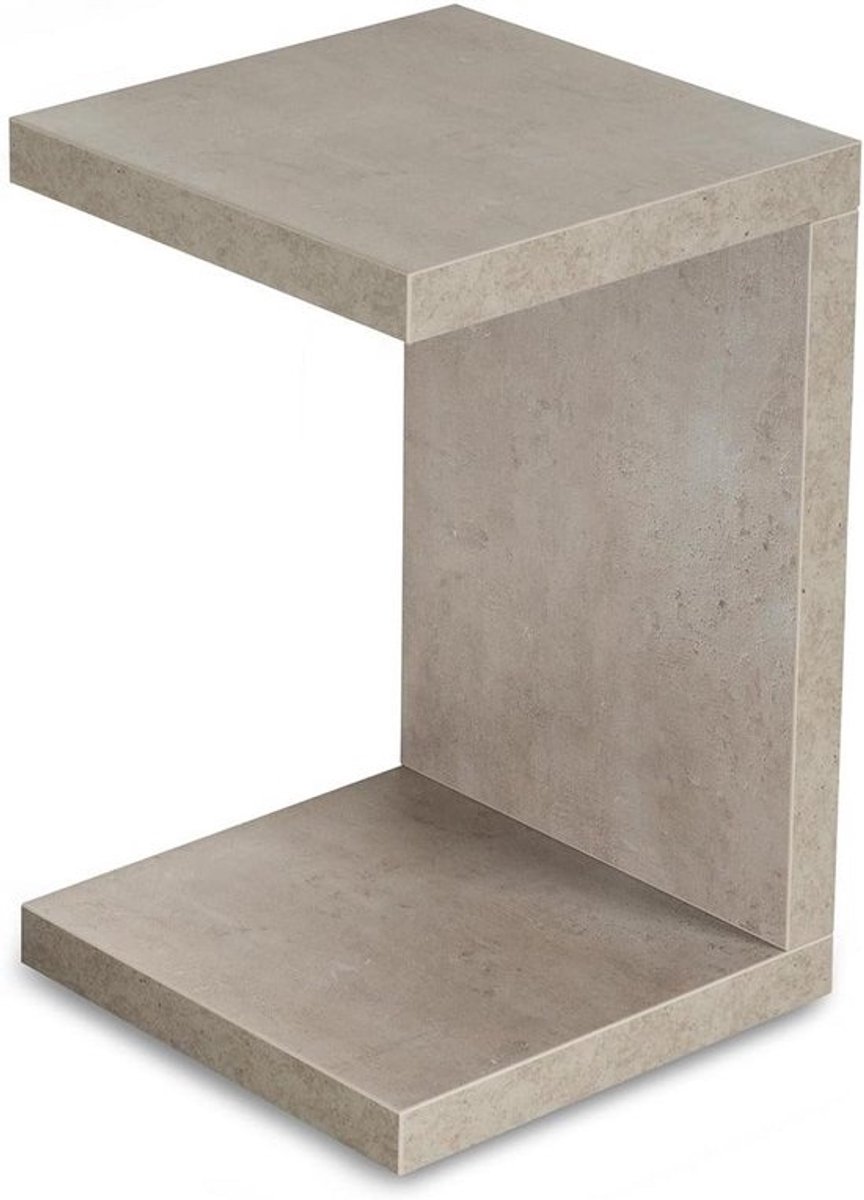 Bijzettafel Betonlook - Compacte Salontafel voor Elk Interieur - 32x50x32 cm