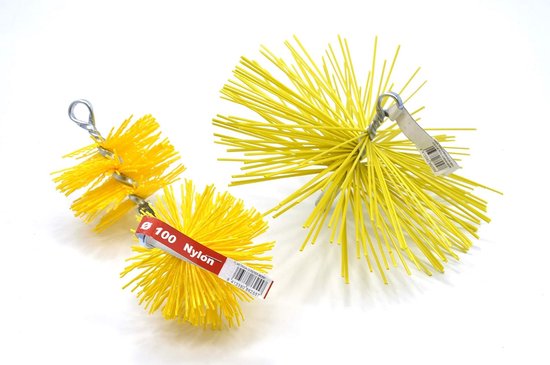 Feu 862557 schoorsteenvegerkop, nylon, 100 mm, metrische schroefdraad 12, geel — afbeelding 4