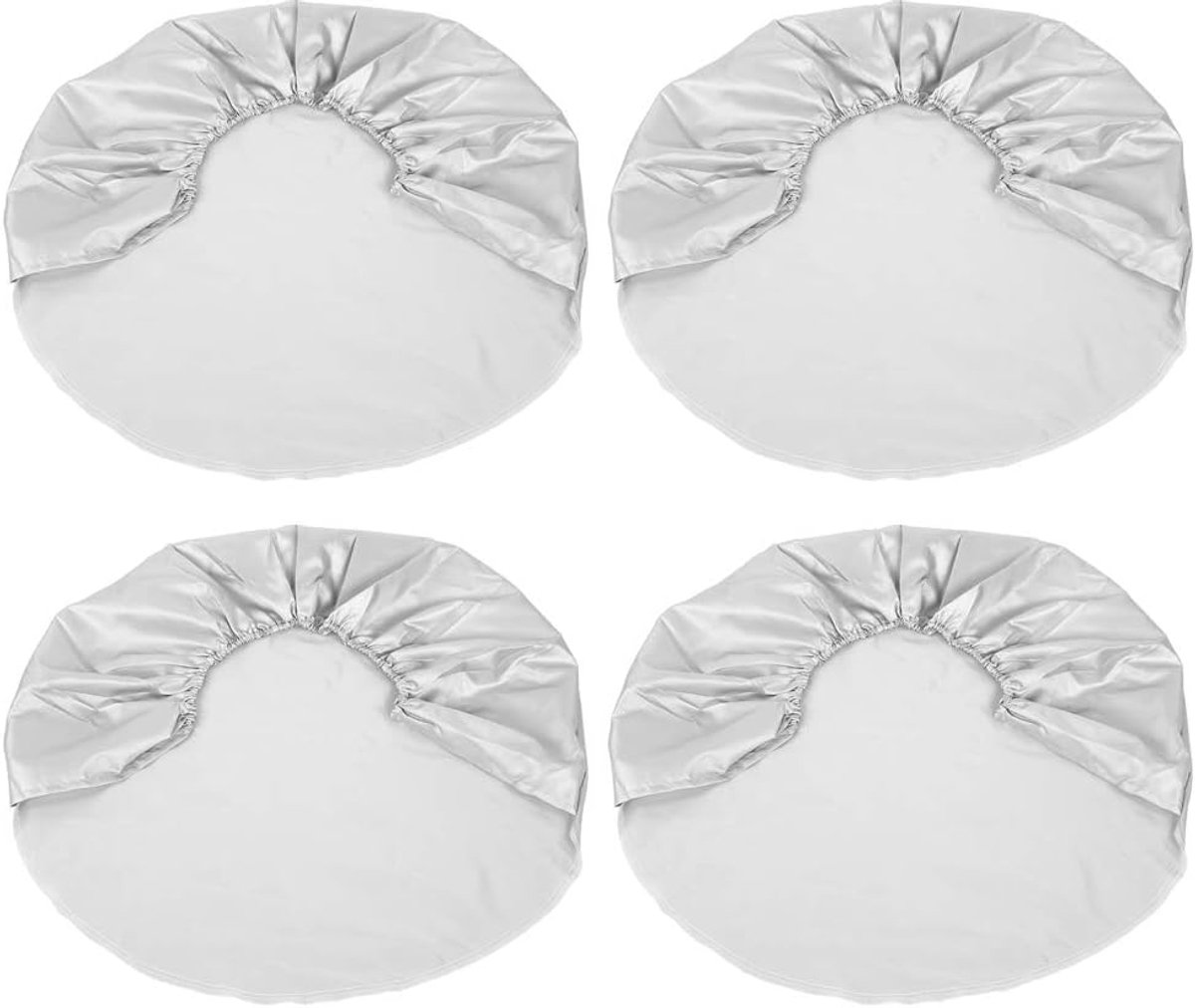 Velgen camper 4 stuks 27"-29 inch wiel polyestervezel zilveren beschermhoes voor auto RV SUV truck trailer