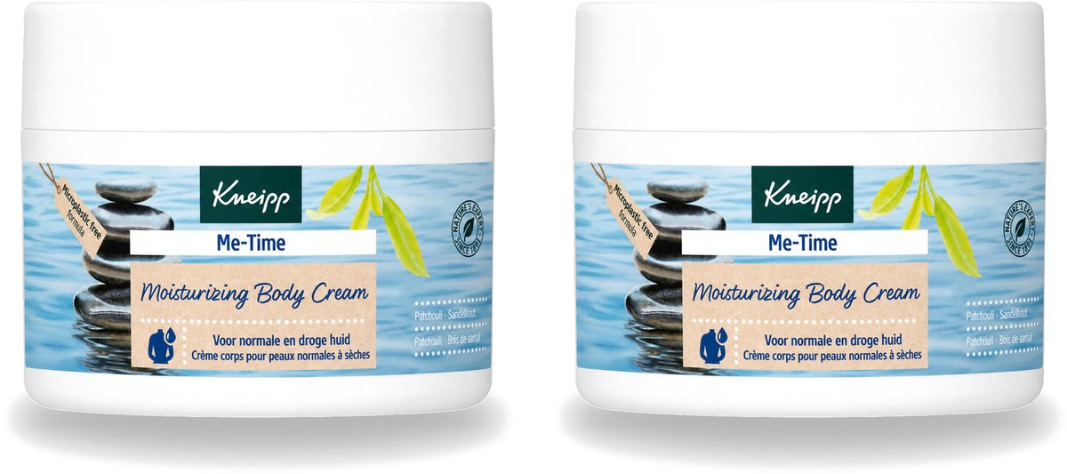 2 x Kneipp - Body crème - Me‑Time - Patchouli & Sandelhout - 200 ml - Voordeelverpakking - 2 stuks