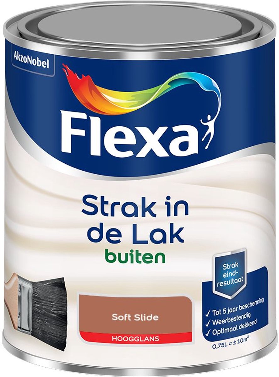 Flexa - Strak In De Lak Buitenlak Hoogglans - Soft Slide - 750 Ml - Kleur Van Het Jaar 2027