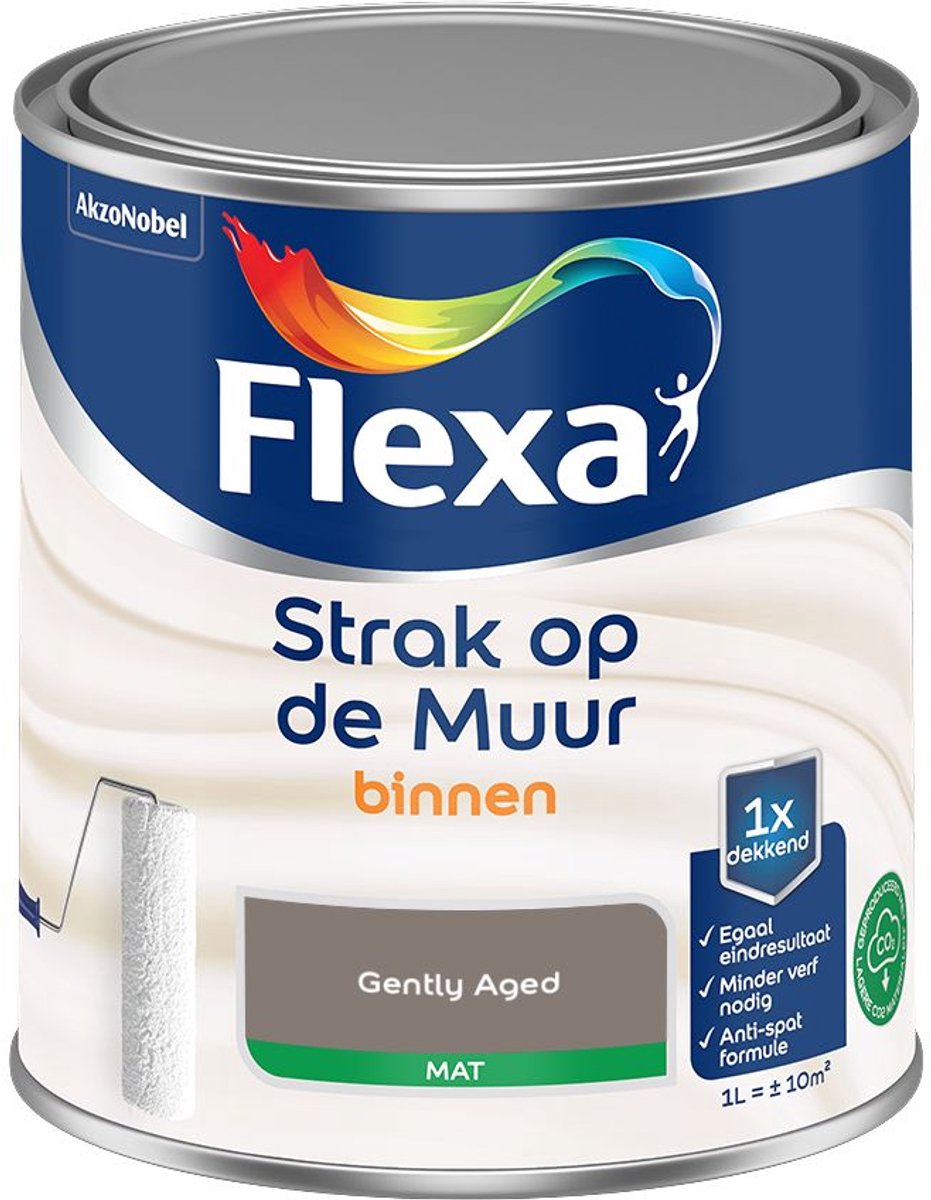 Flexa - Strak Op De Muur Binnen Mat - Gently Aged - 1 L - Kleur Van Het Jaar 2027